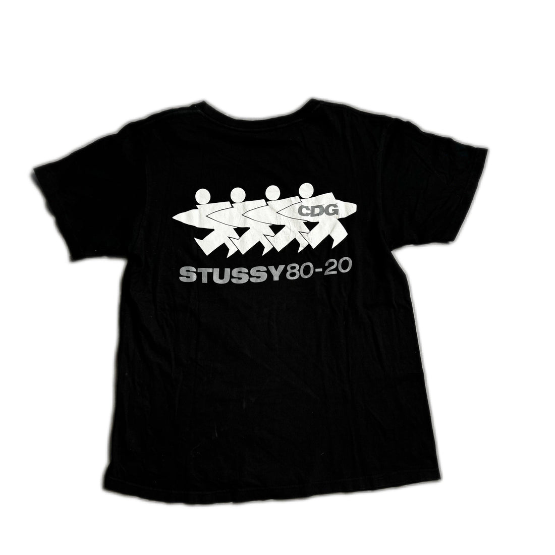 Black Stussy x Comme Des Garçons (CDG) Tee - S