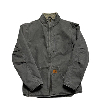 Grey Carhartt Fleeced Lined Jacket - M