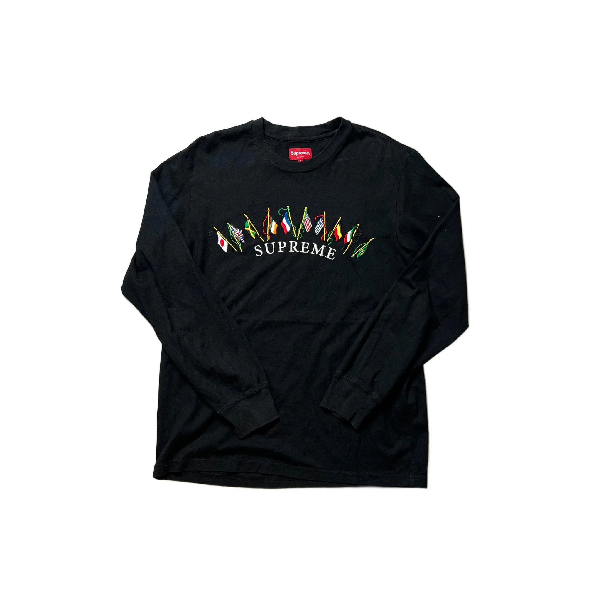 Black Supreme Long Sleeve Tee - S
