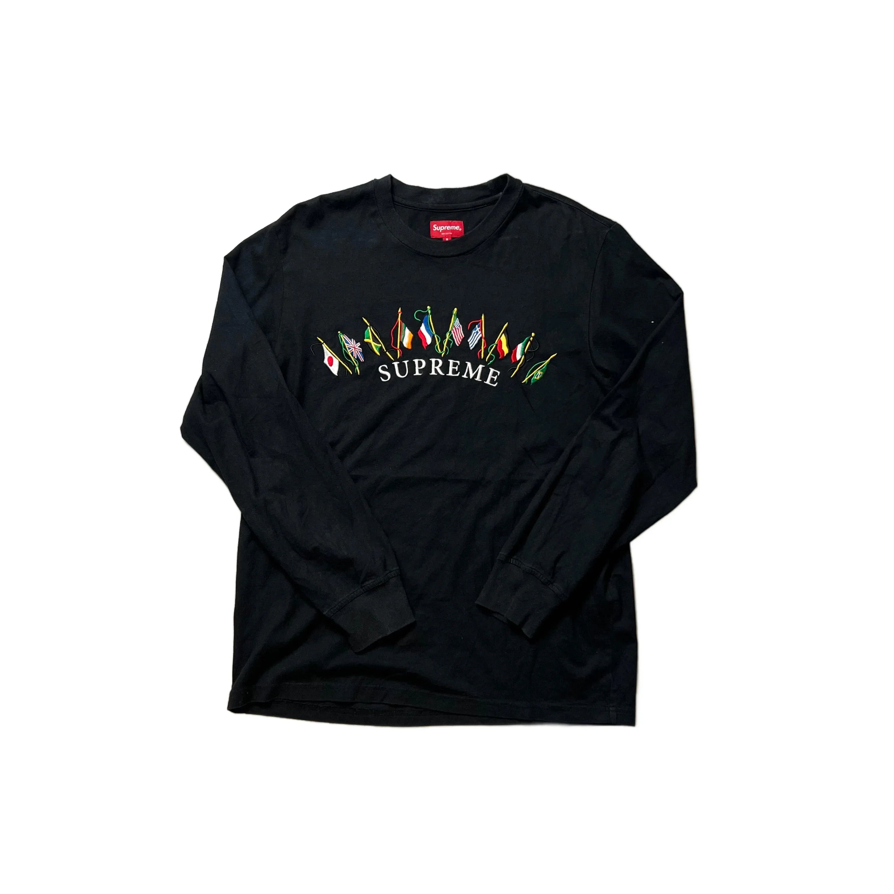 Black Supreme Long Sleeve Tee - S