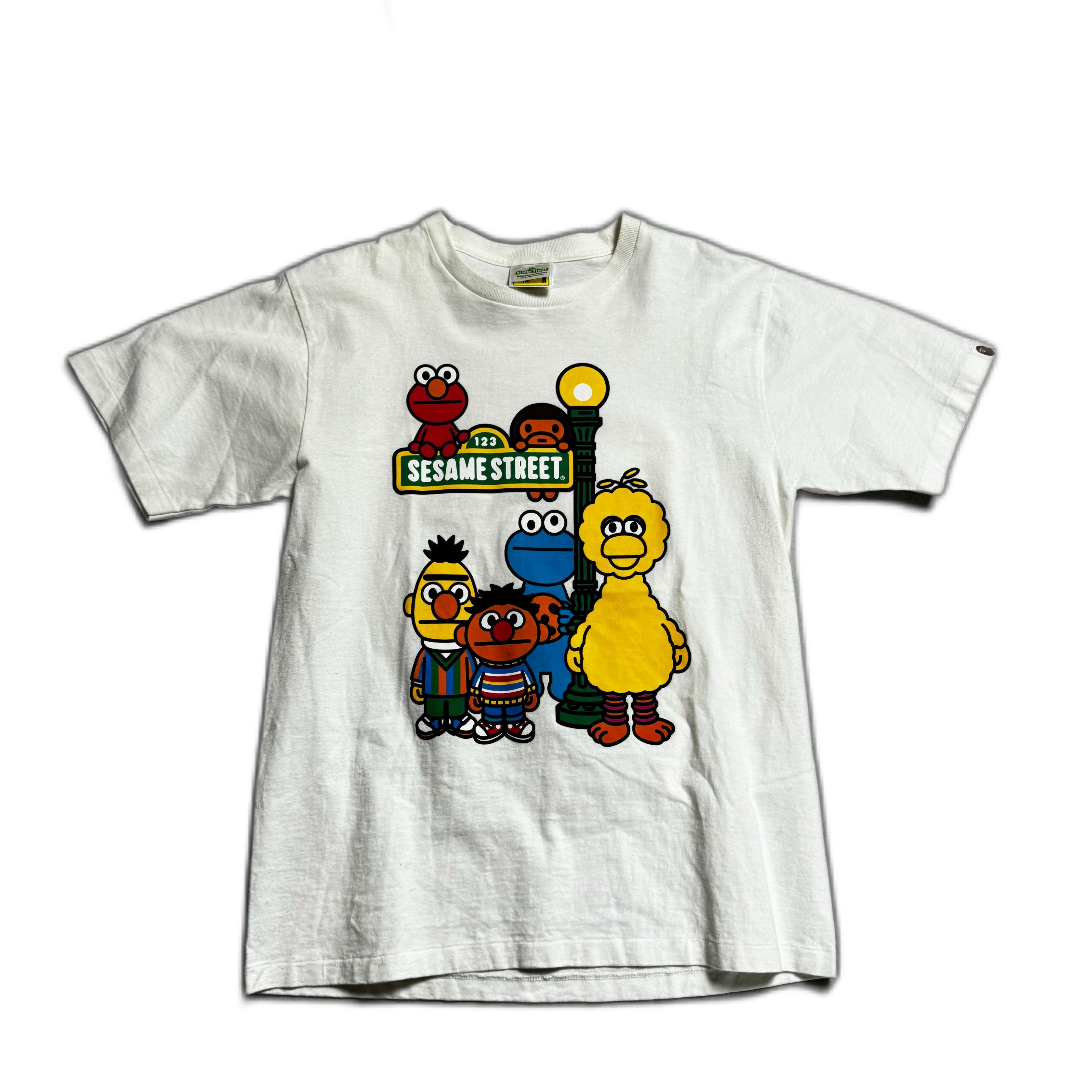 White A Bathing Ape (BAPE) x Sesame Street Tee - M