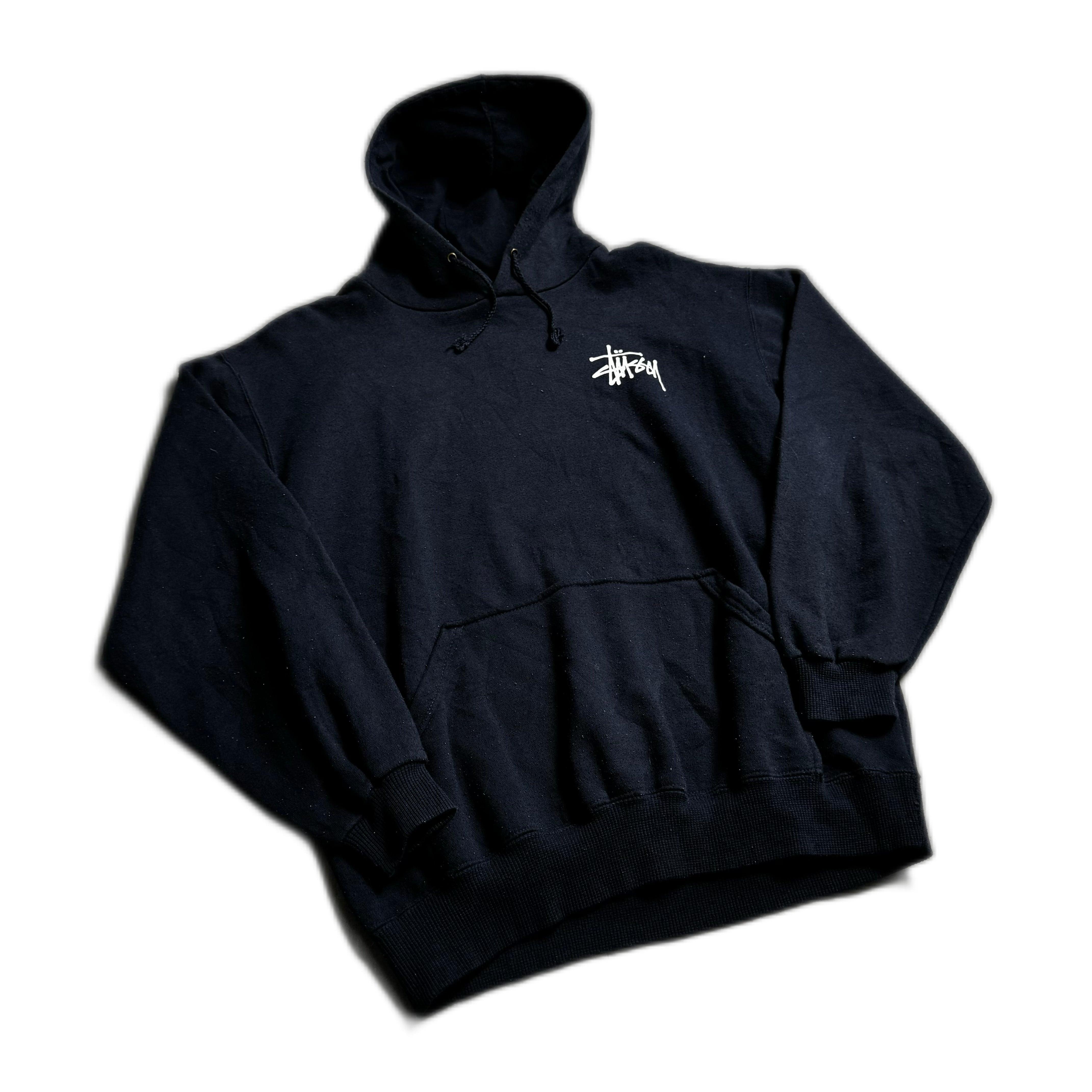 Navy Blue Stussy Hoodie - L