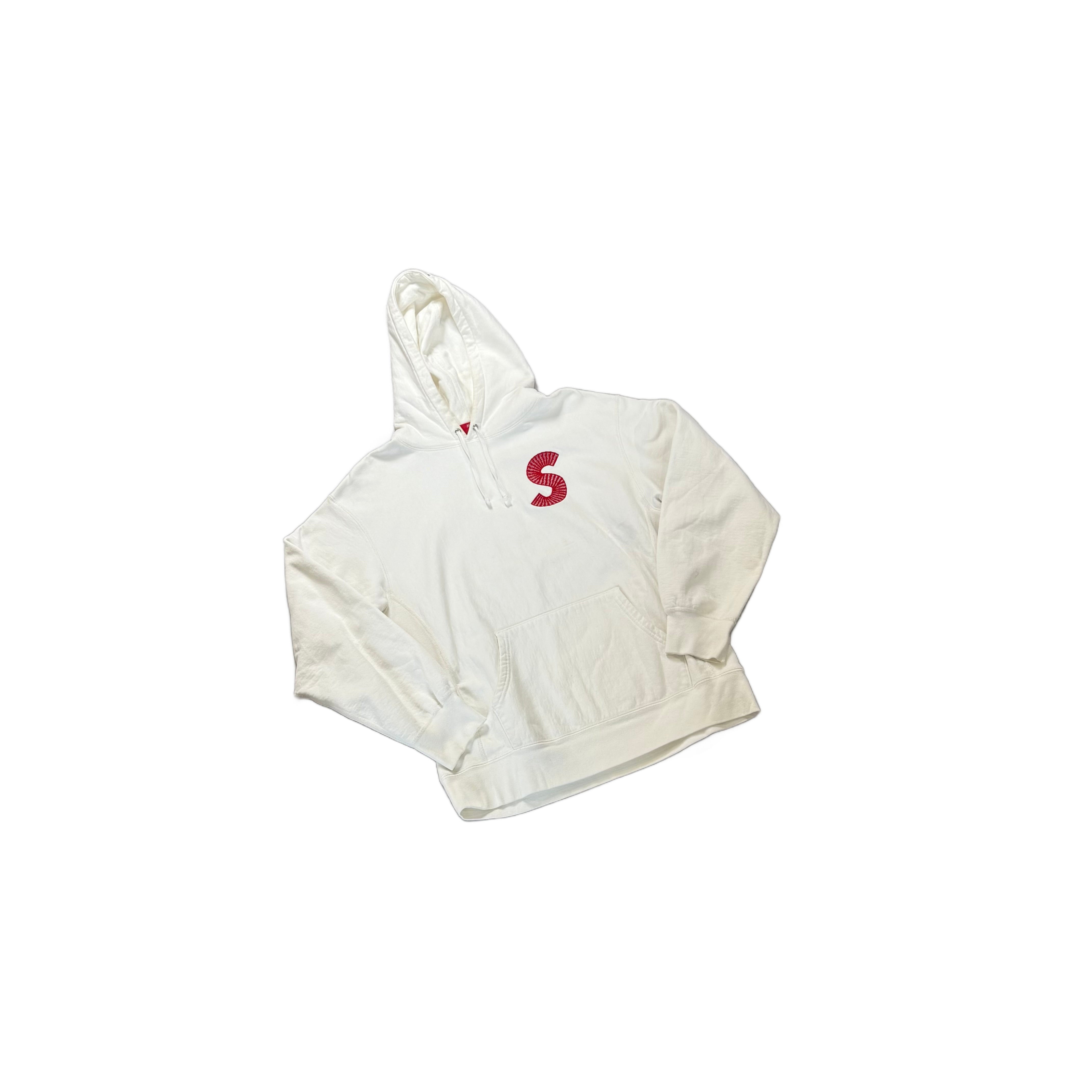 White Supreme Hoodie - M