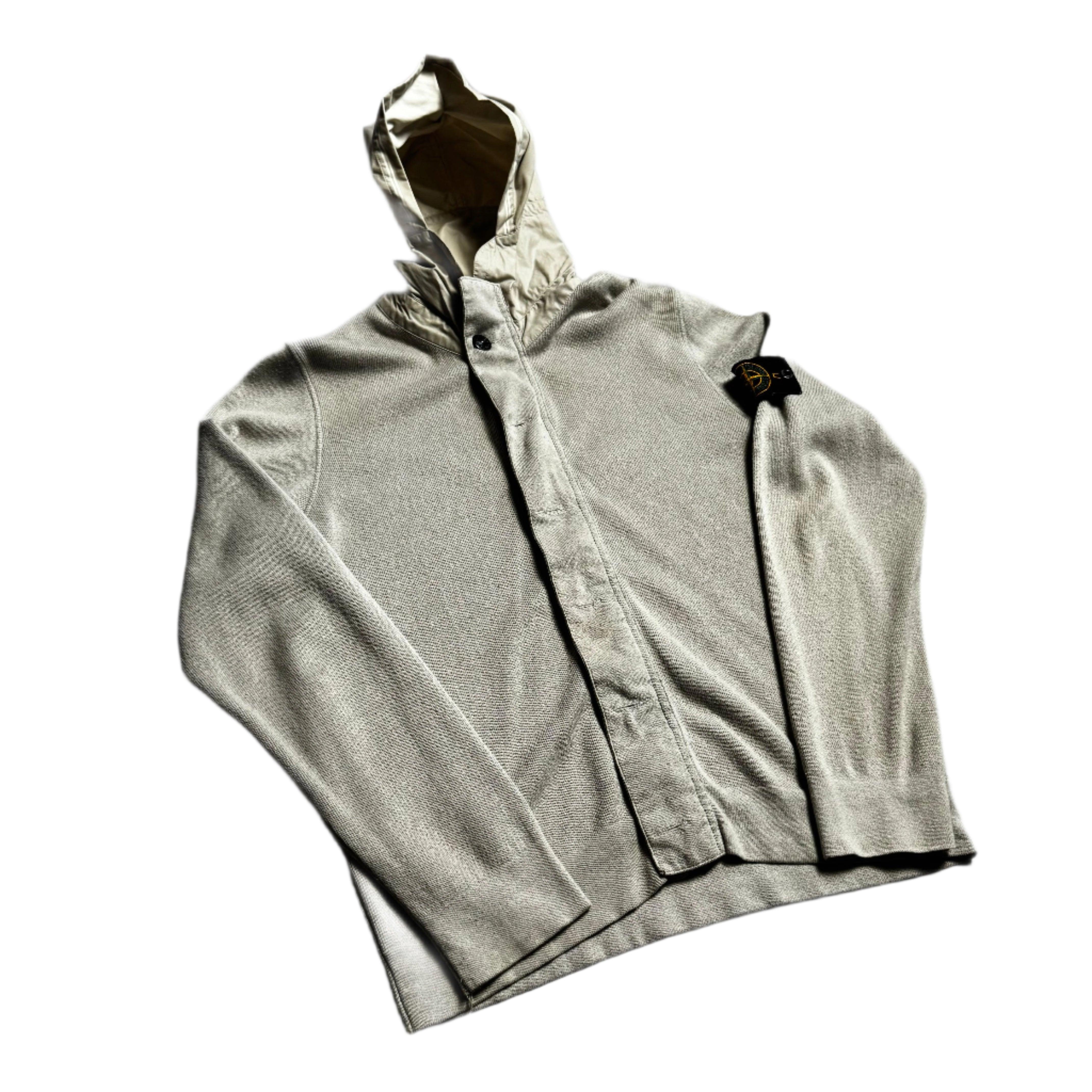 Grey Stone Island Knitted Jacket - L