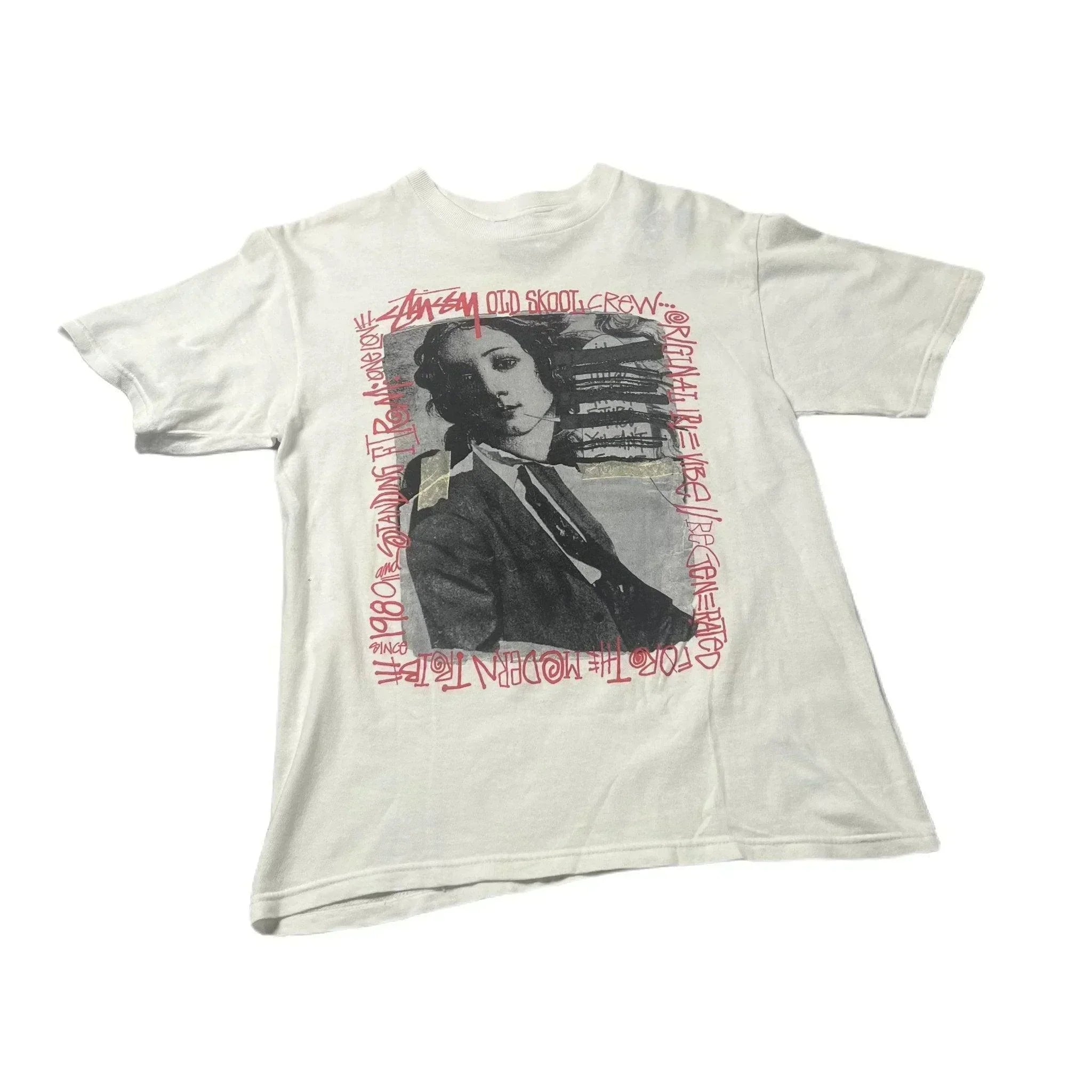 White Stussy Tee - S