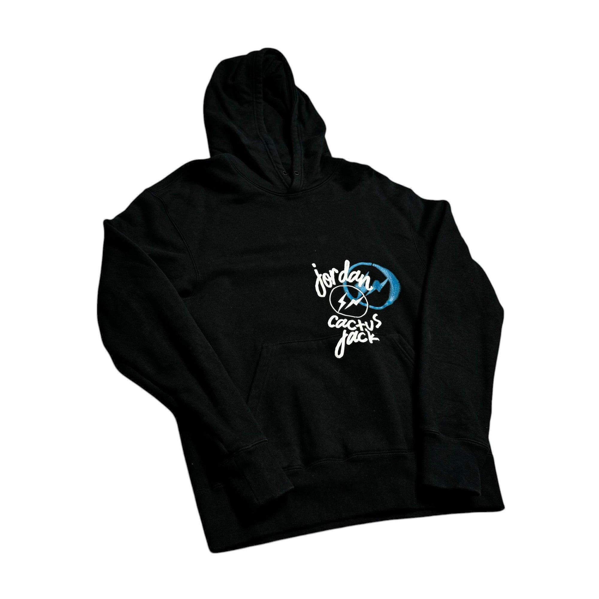 Black Travis Scott (Cactus Jack) x Jordan Hoodie - S