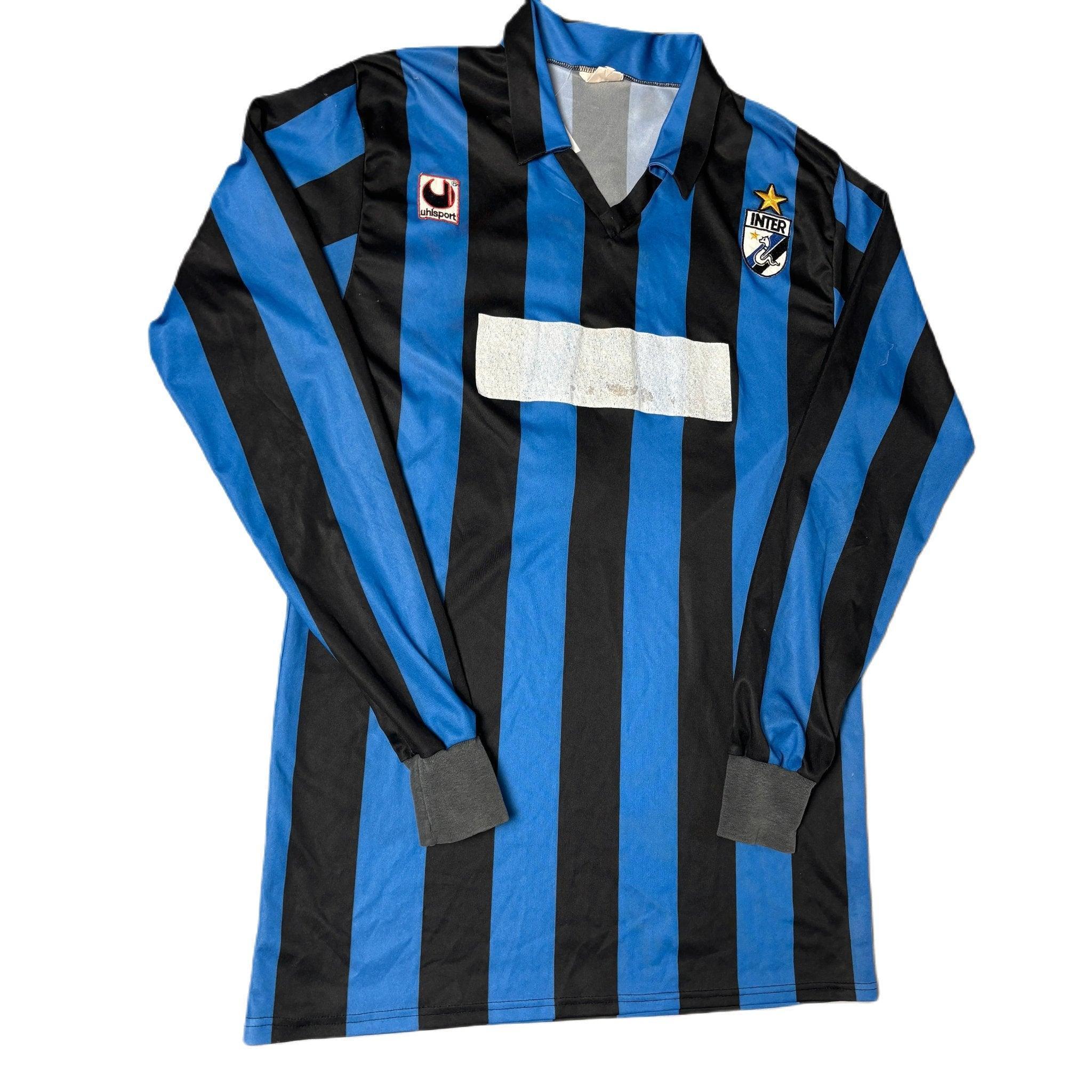 1988 - 98 Inter Milan Long Sleeve Home Shirt - L