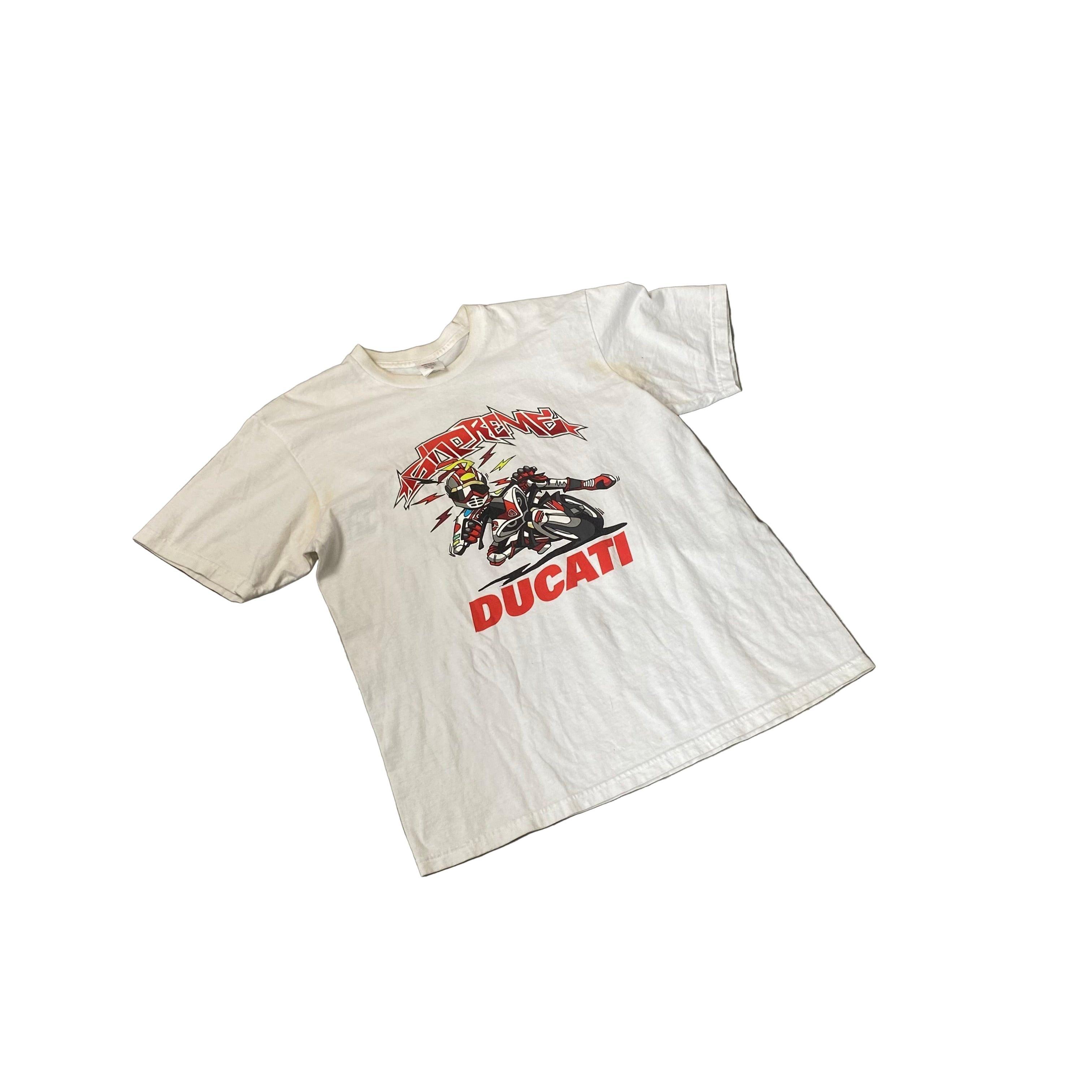 White Supreme x Ducati Tee - M