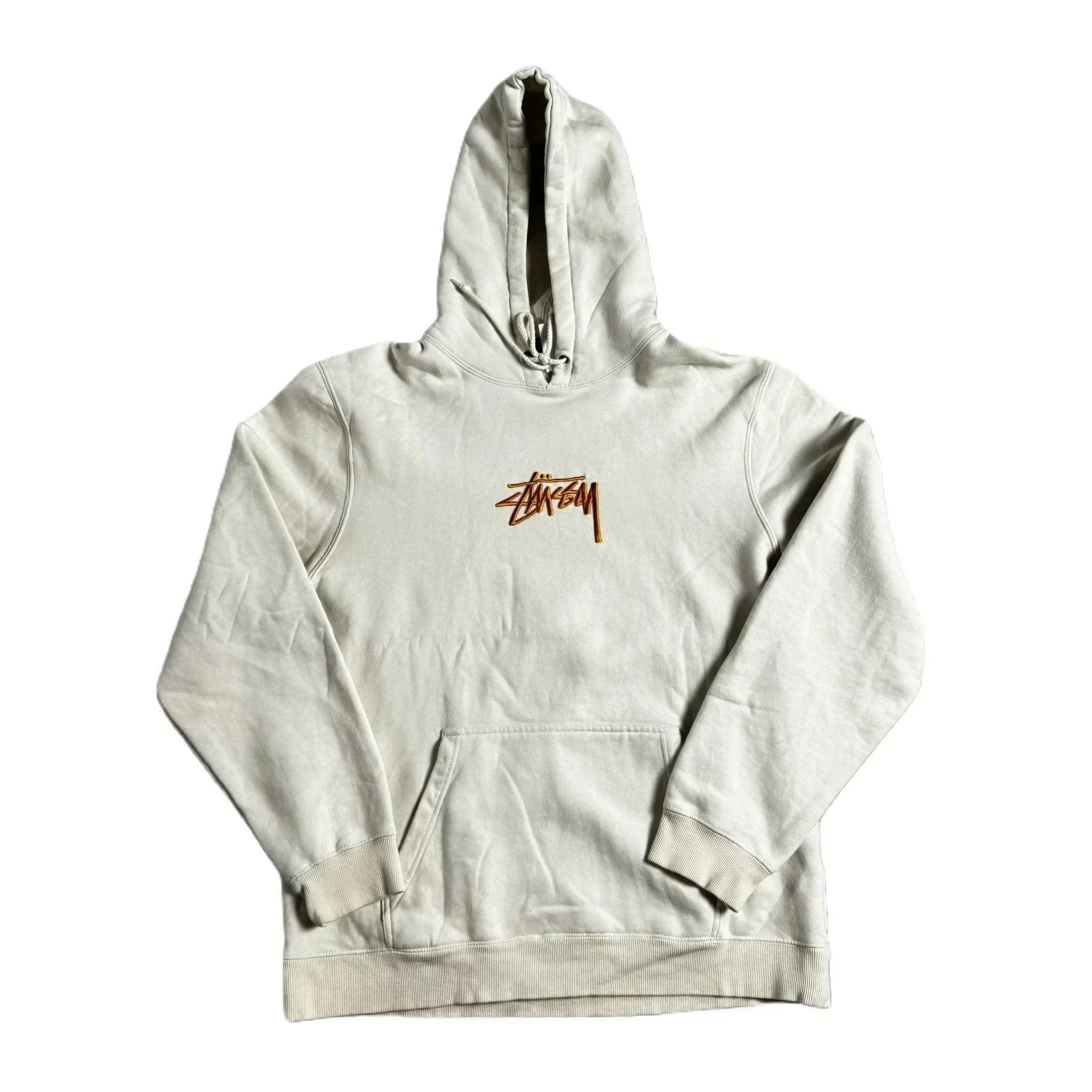 White Stussy Hoodie - XL