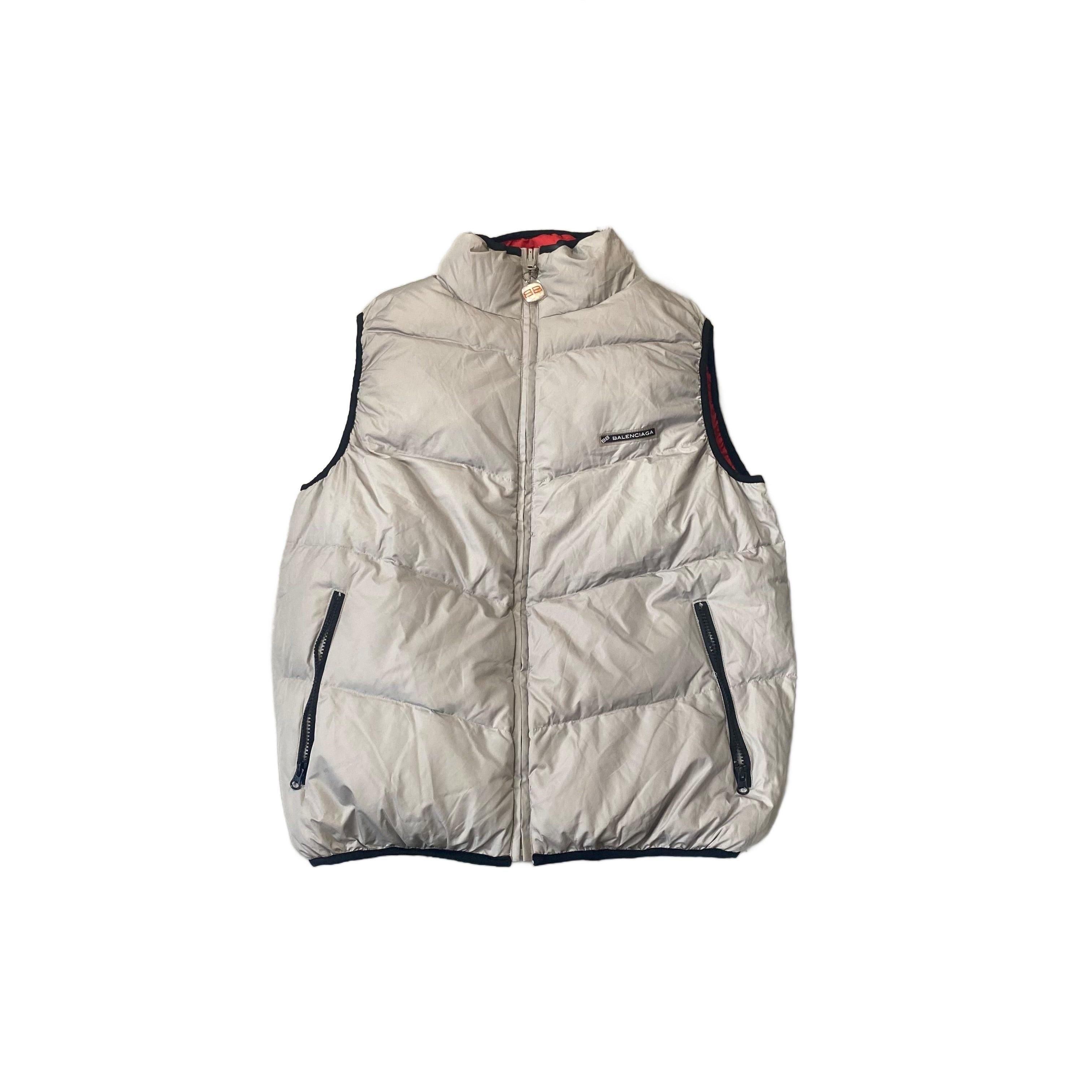 Vintage Balenciaga Reversible Puffer Gilet - M