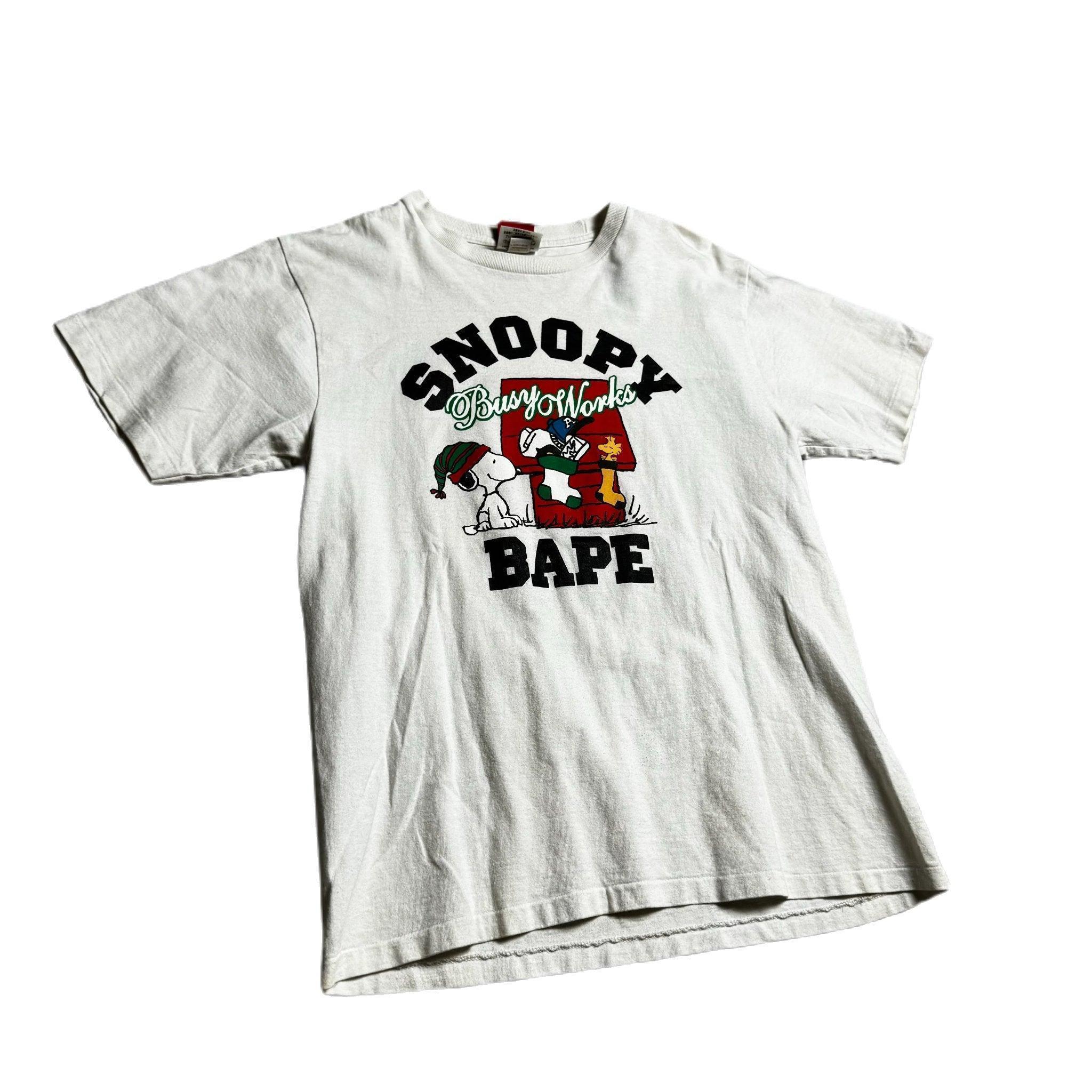 White A Bathing Ape (BAPE) x Snoopy Tee - M
