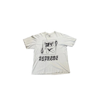 White Supreme Tee - L