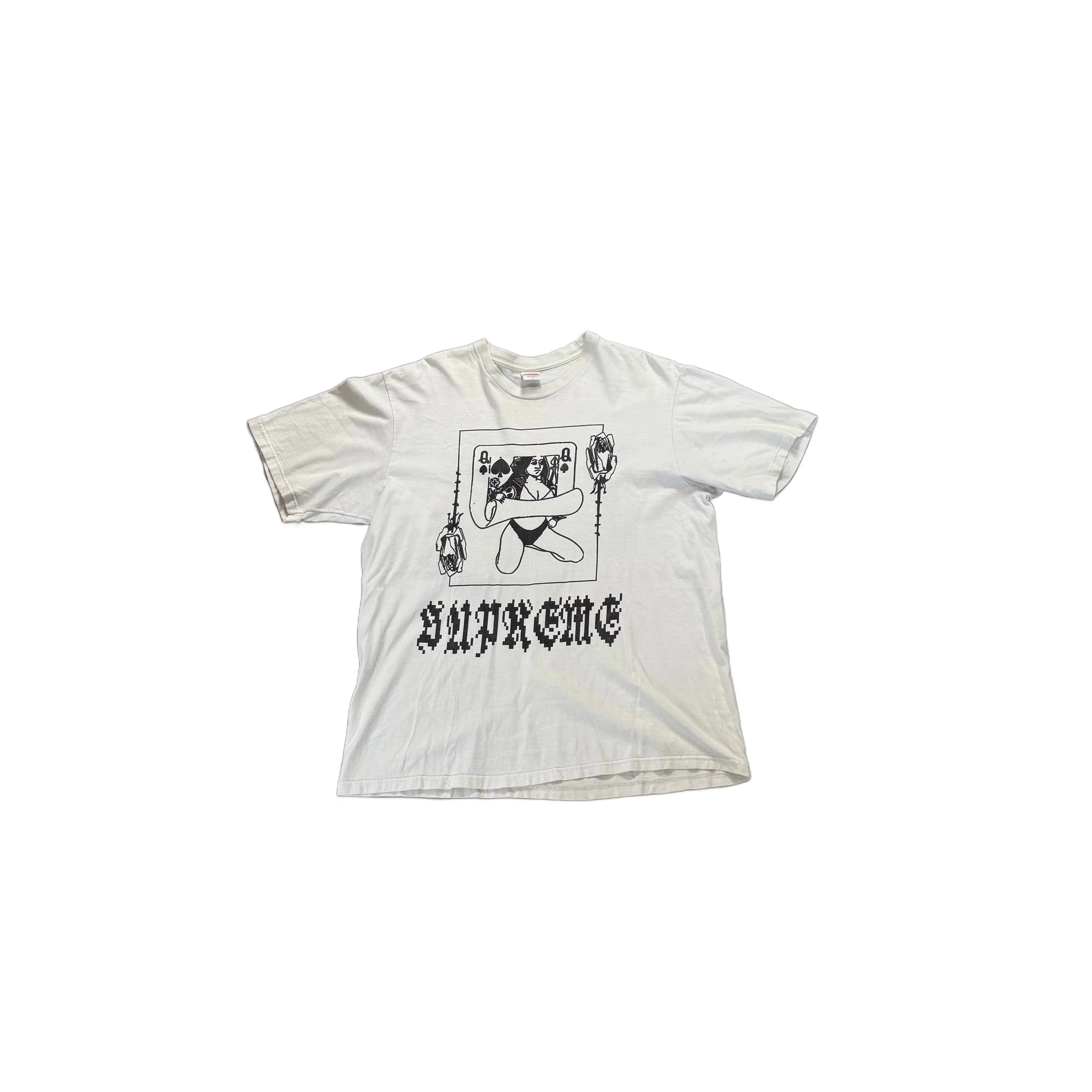 White Supreme Tee - L