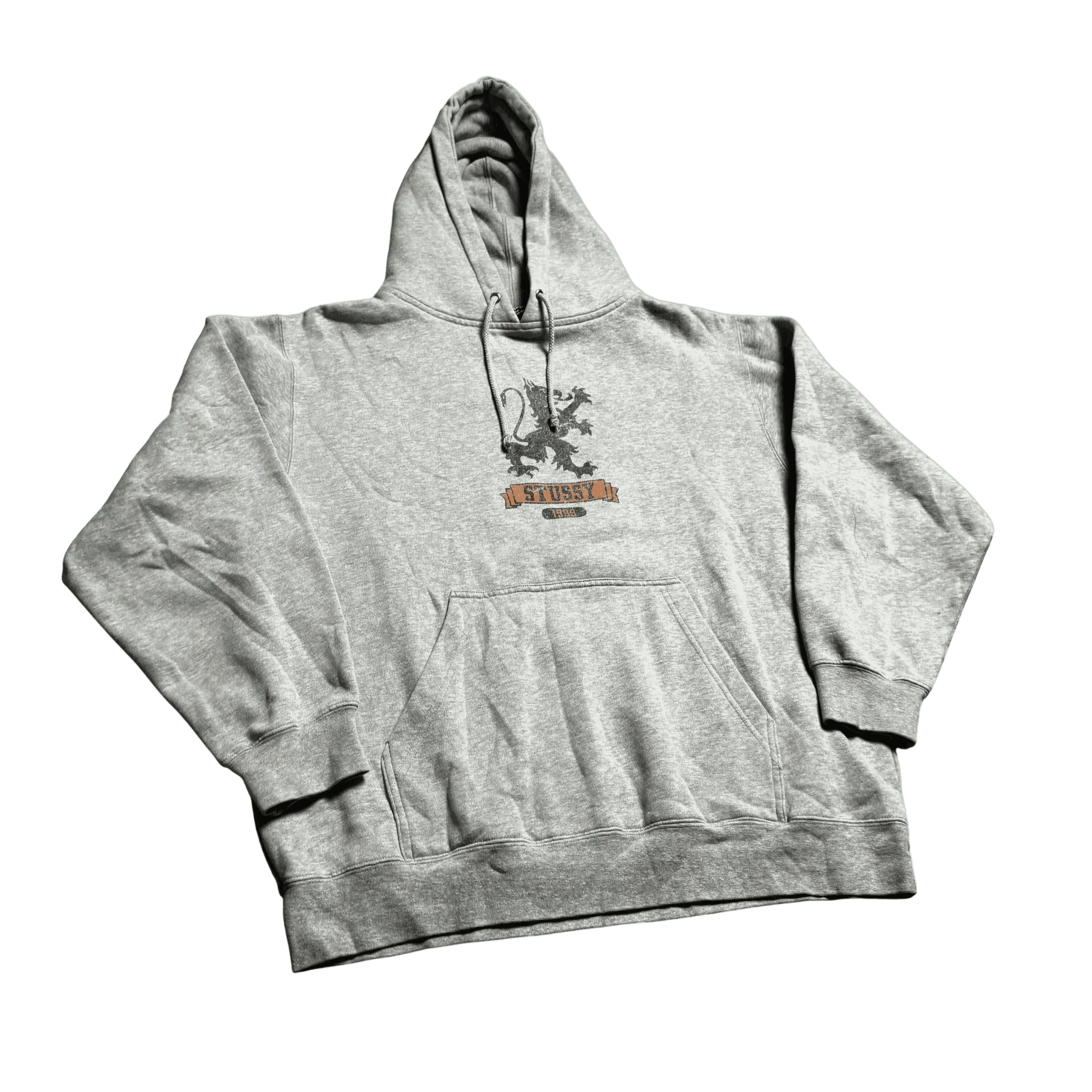 Grey Stussy Hoodie - M