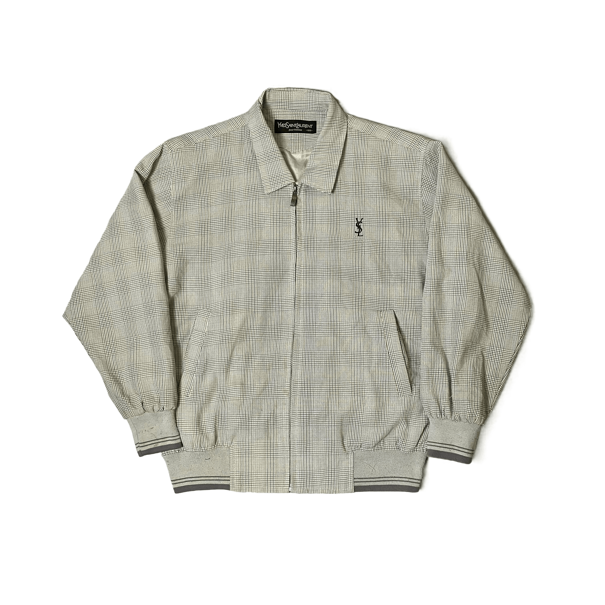 Vintage Grey Yves Saint Laurent (YSL) Jacket - M