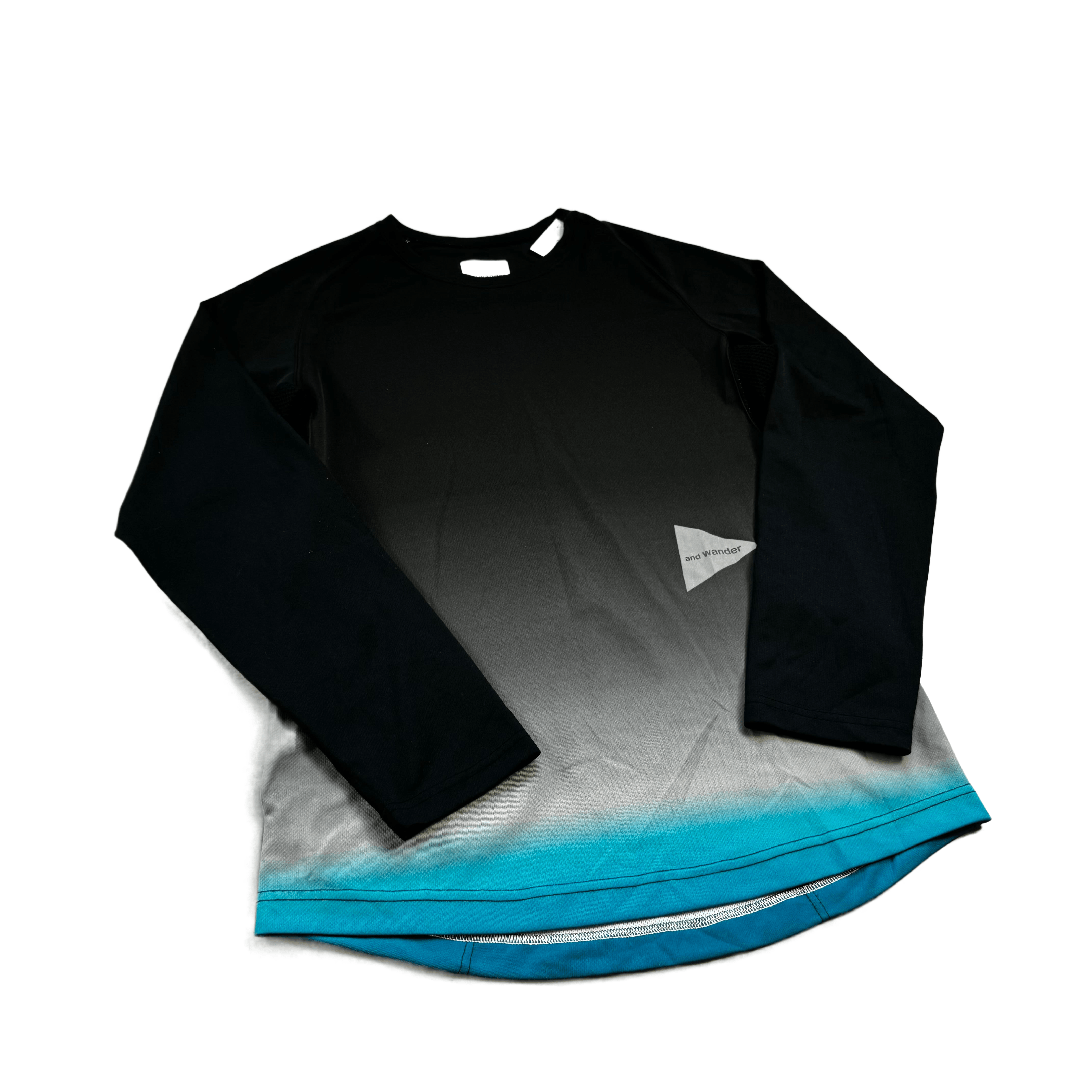 Black + Blue And Wander Long Sleeve Tee - L