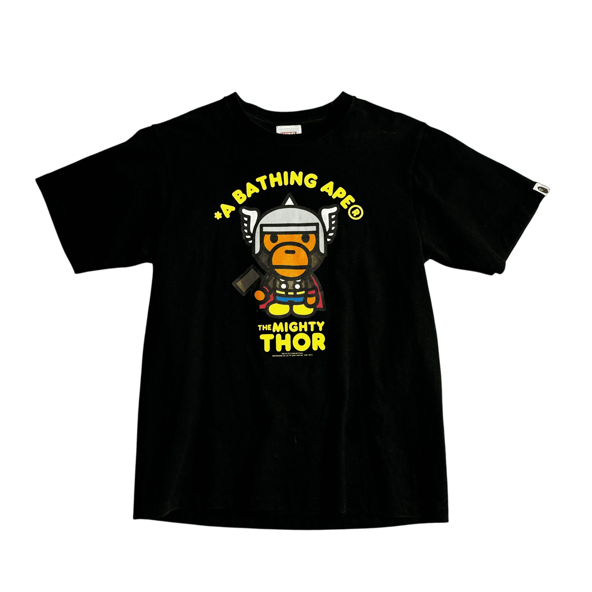 Black A Bathing Ape (BAPE) x Marvel Thor Tee - M