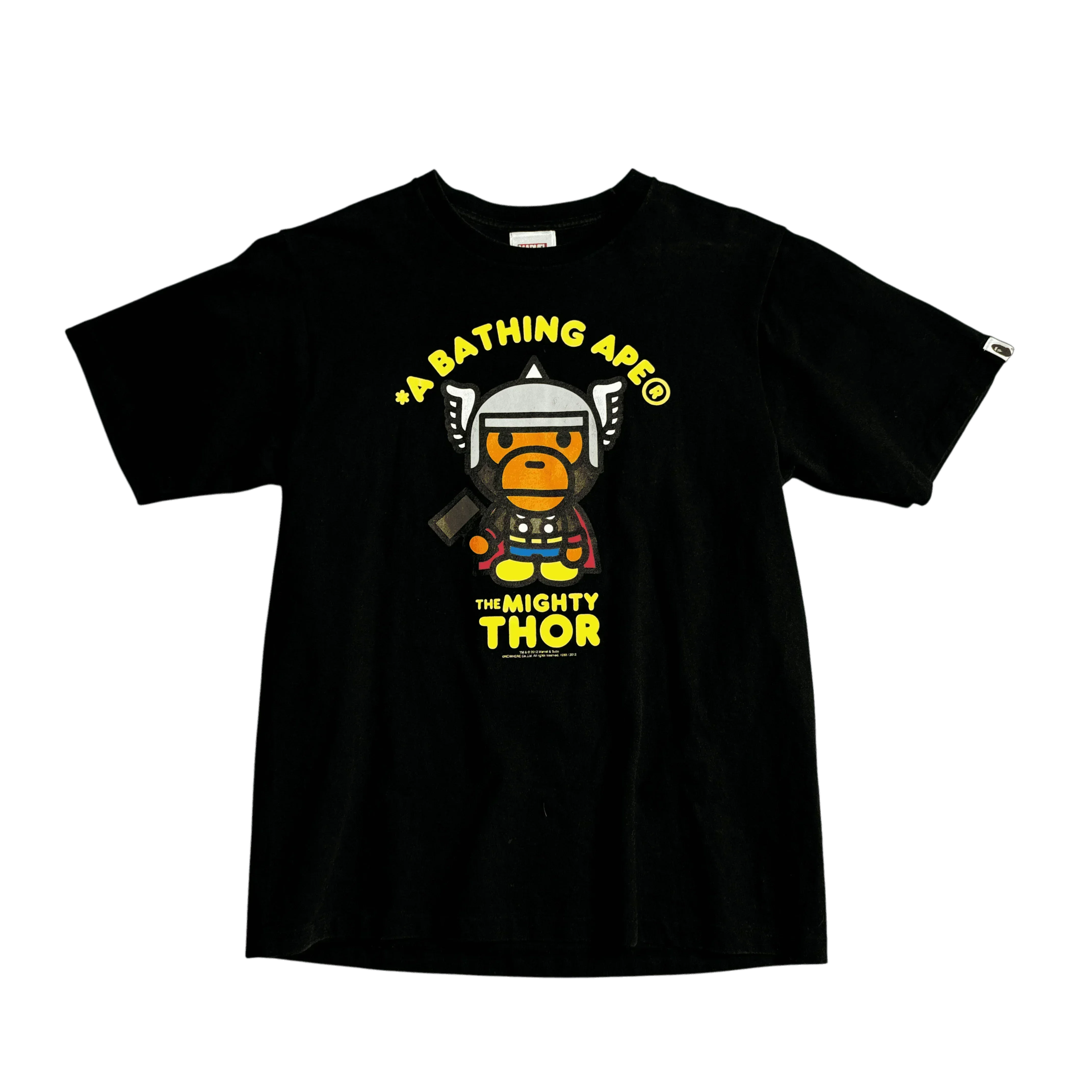 Black A Bathing Ape (BAPE) x Marvel Thor Tee - M