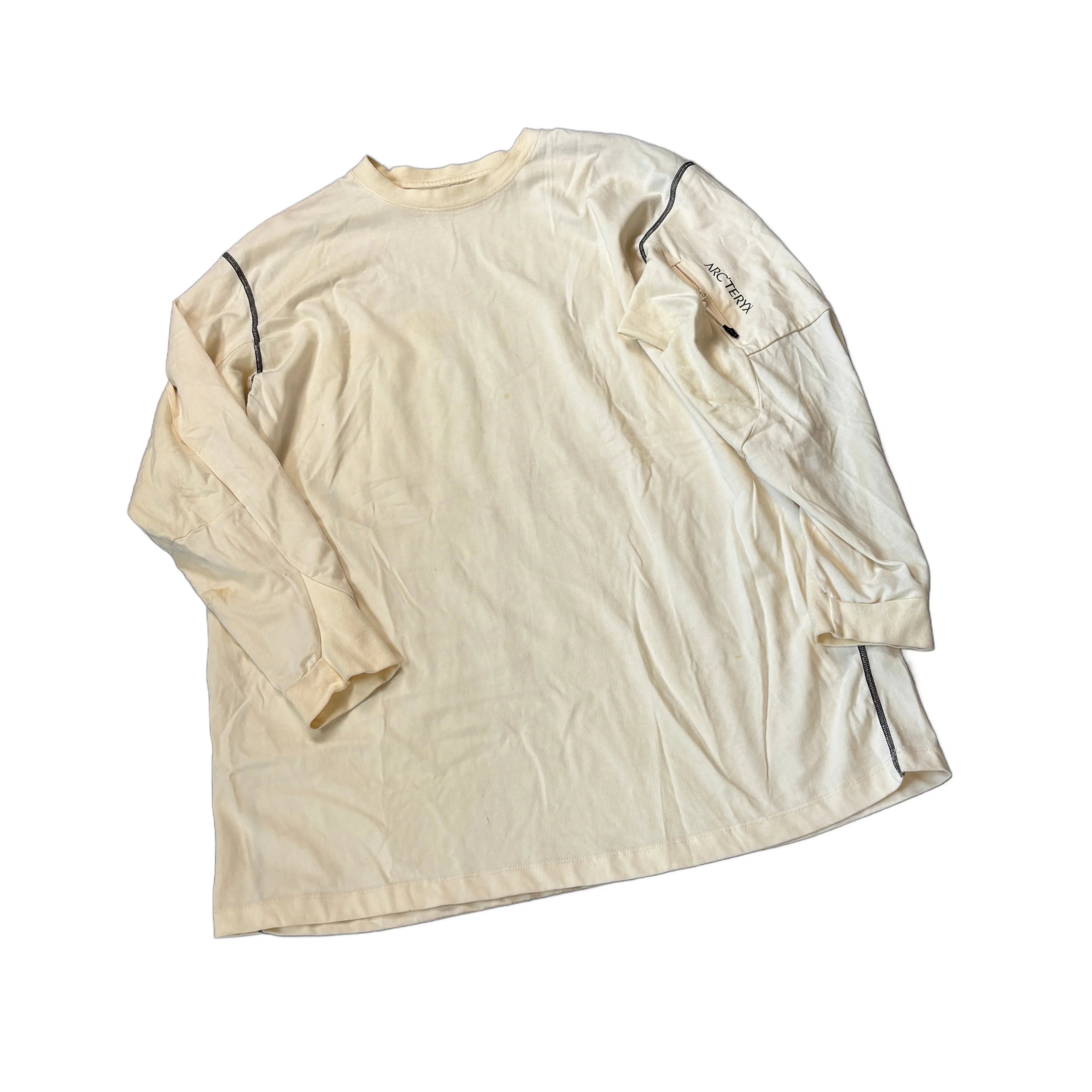 White Arc'Teryx Long Sleeve Tee - M