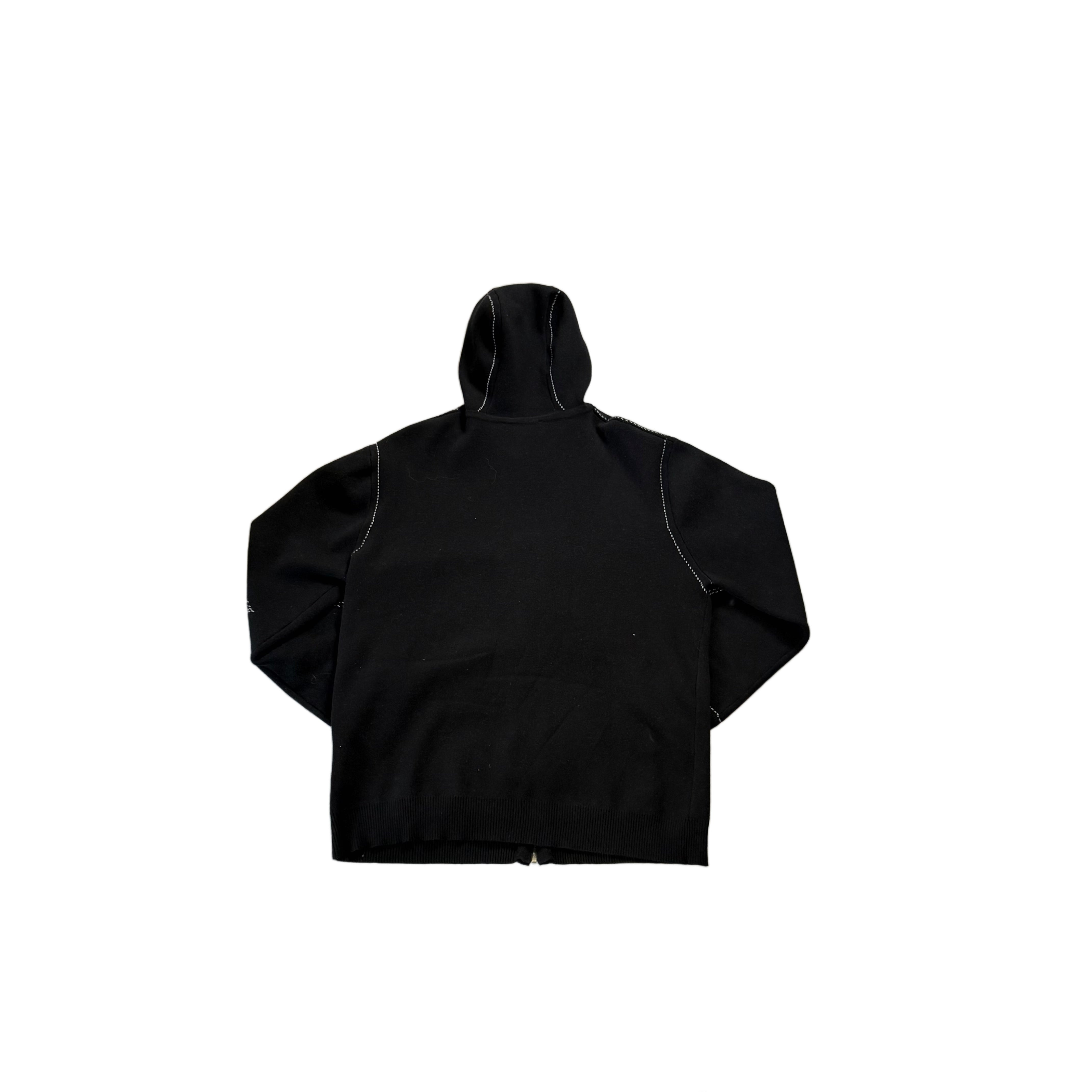 Black Louis Vuitton Zip Up Hoodie - L