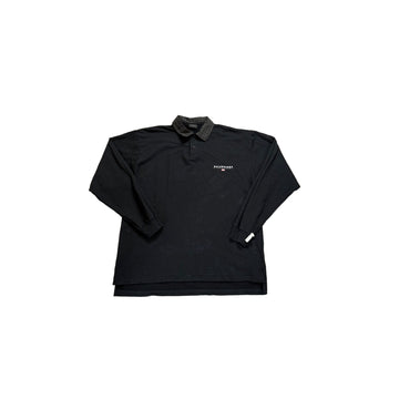 Black Balenciaga Polo Shirt - XL