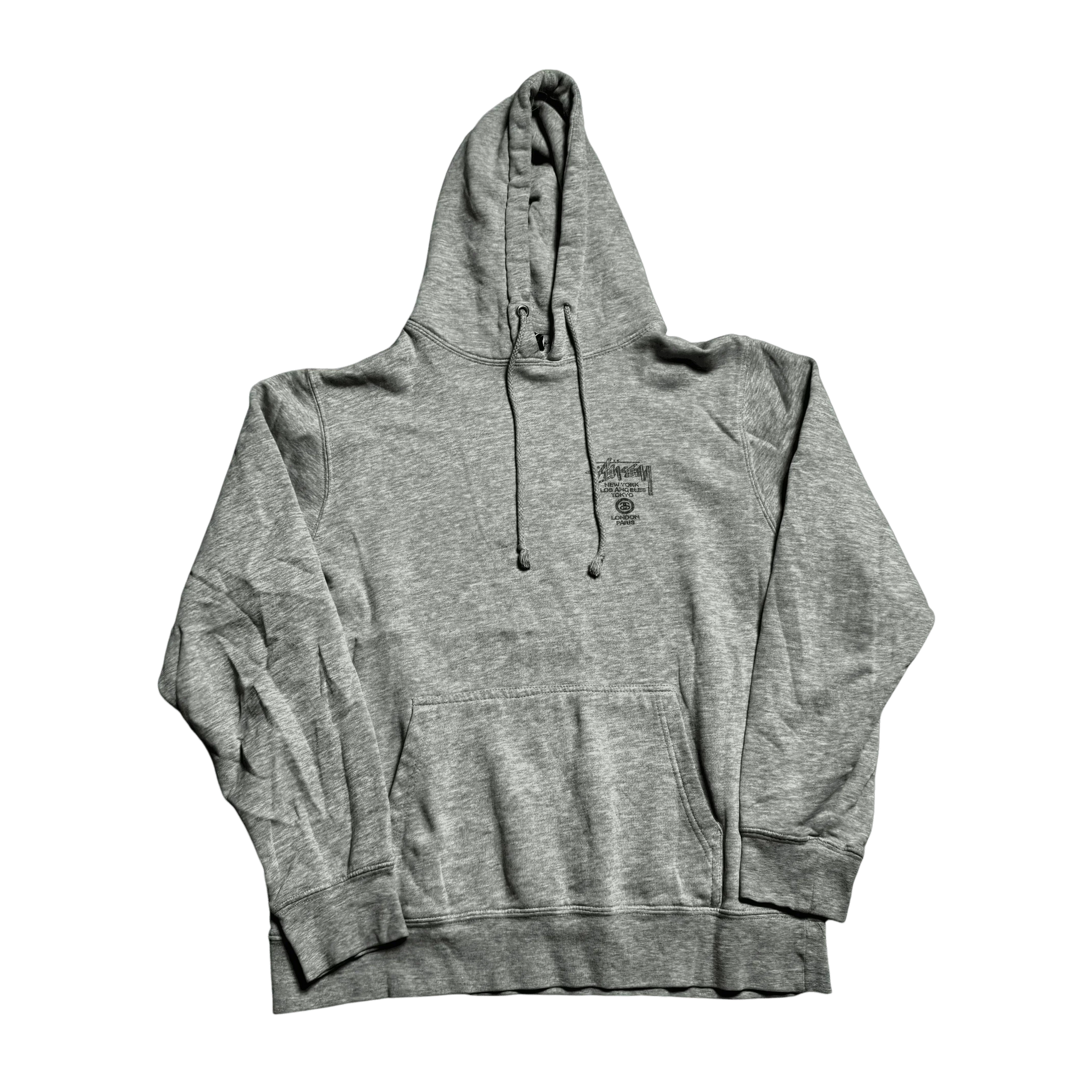 Grey Stussy Hoodie - S