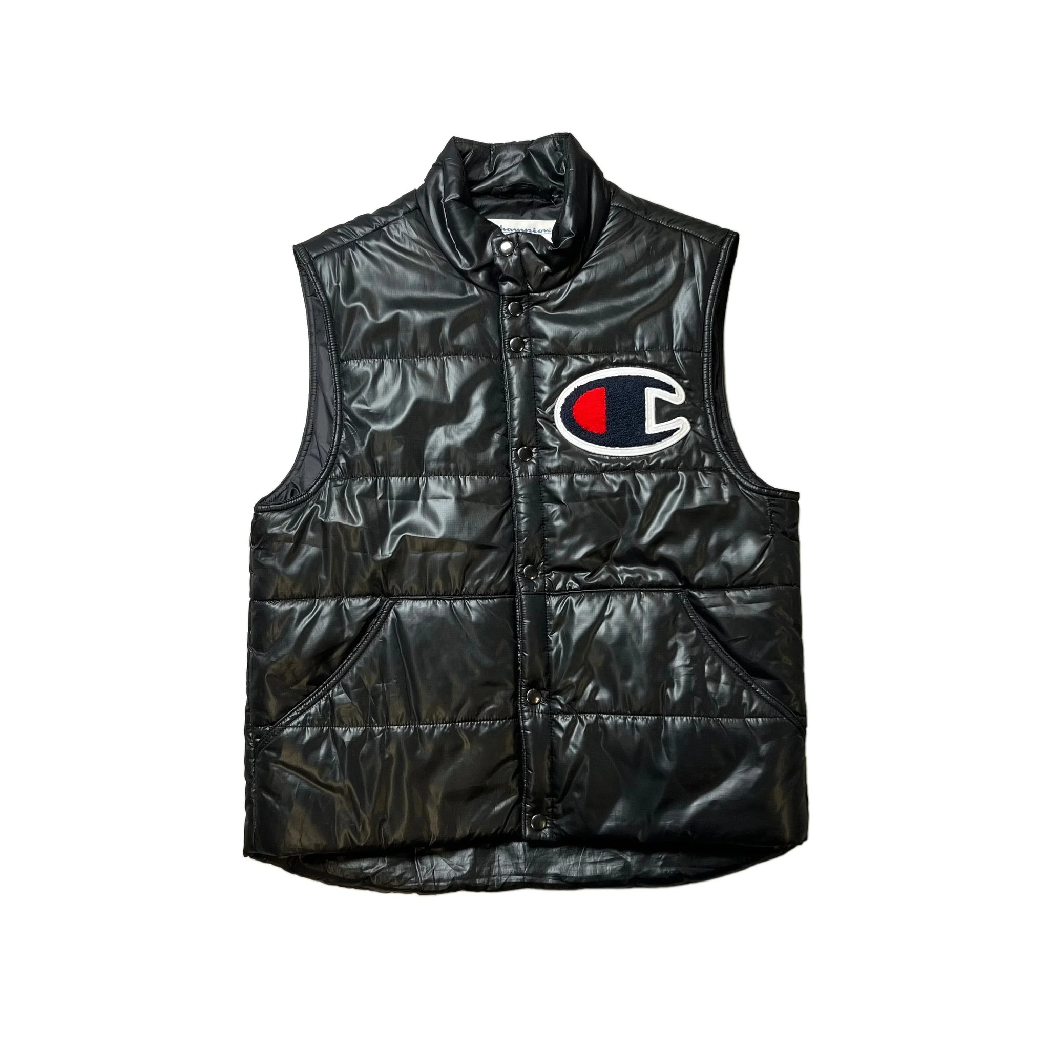 Black Supreme x Champion Puffer Gilet - L