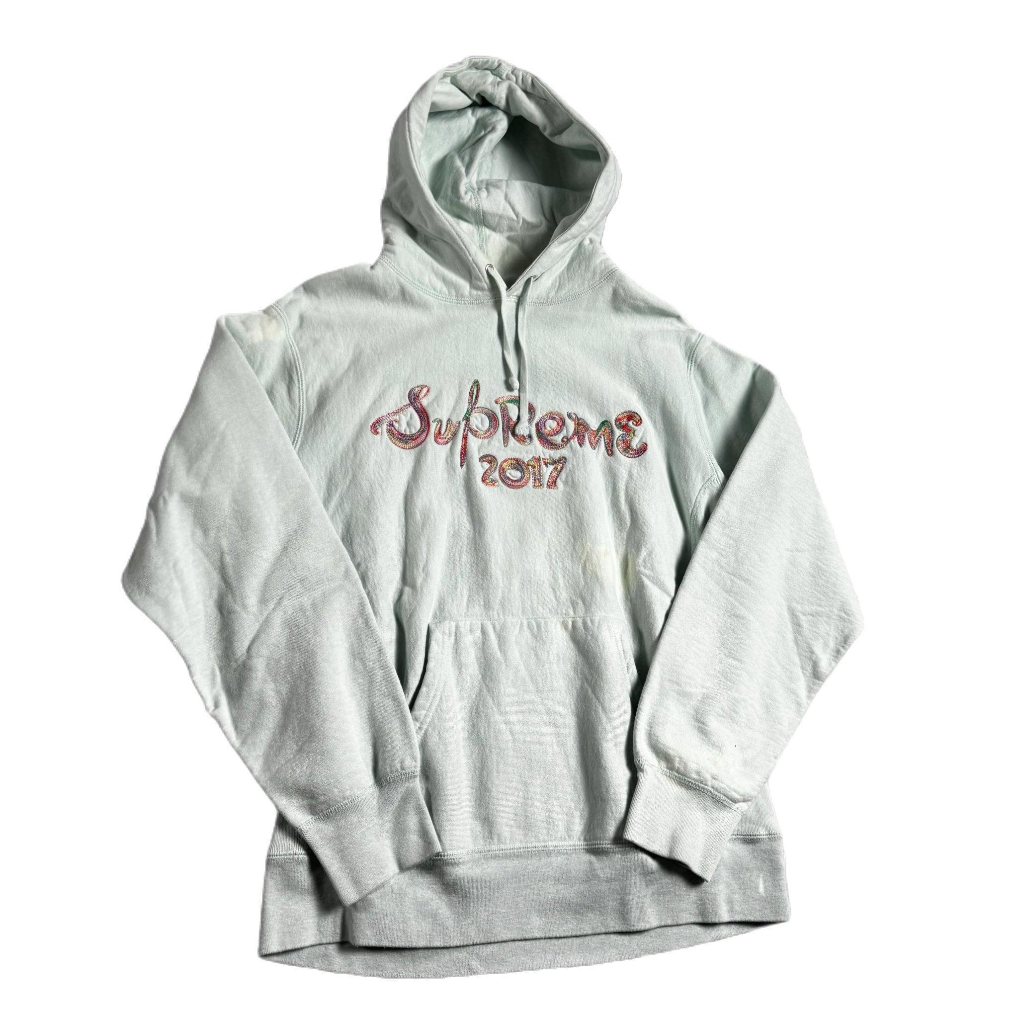 Grey Supreme Hoodie - L