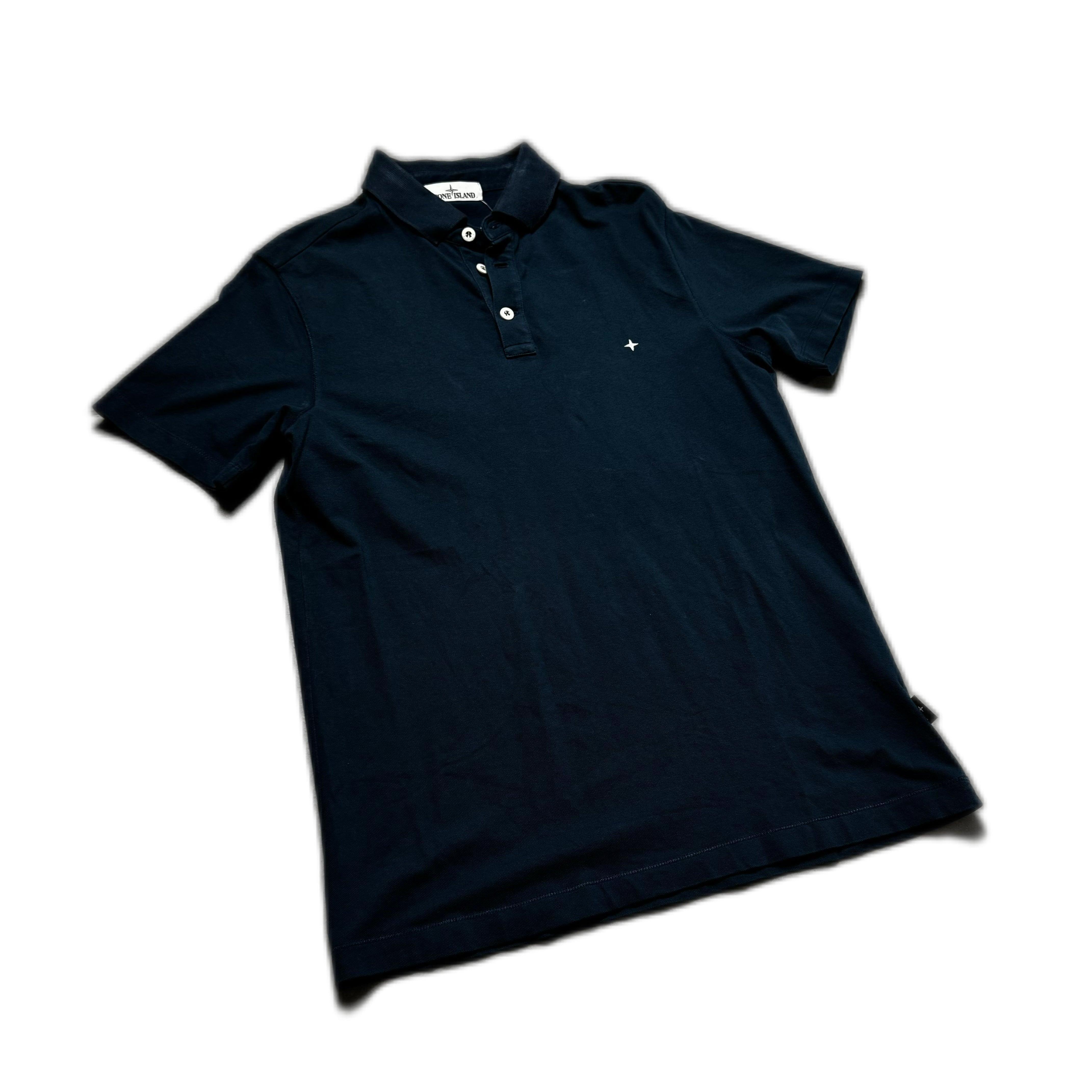 Navy Blue Stone Island Polo Shirt - XL