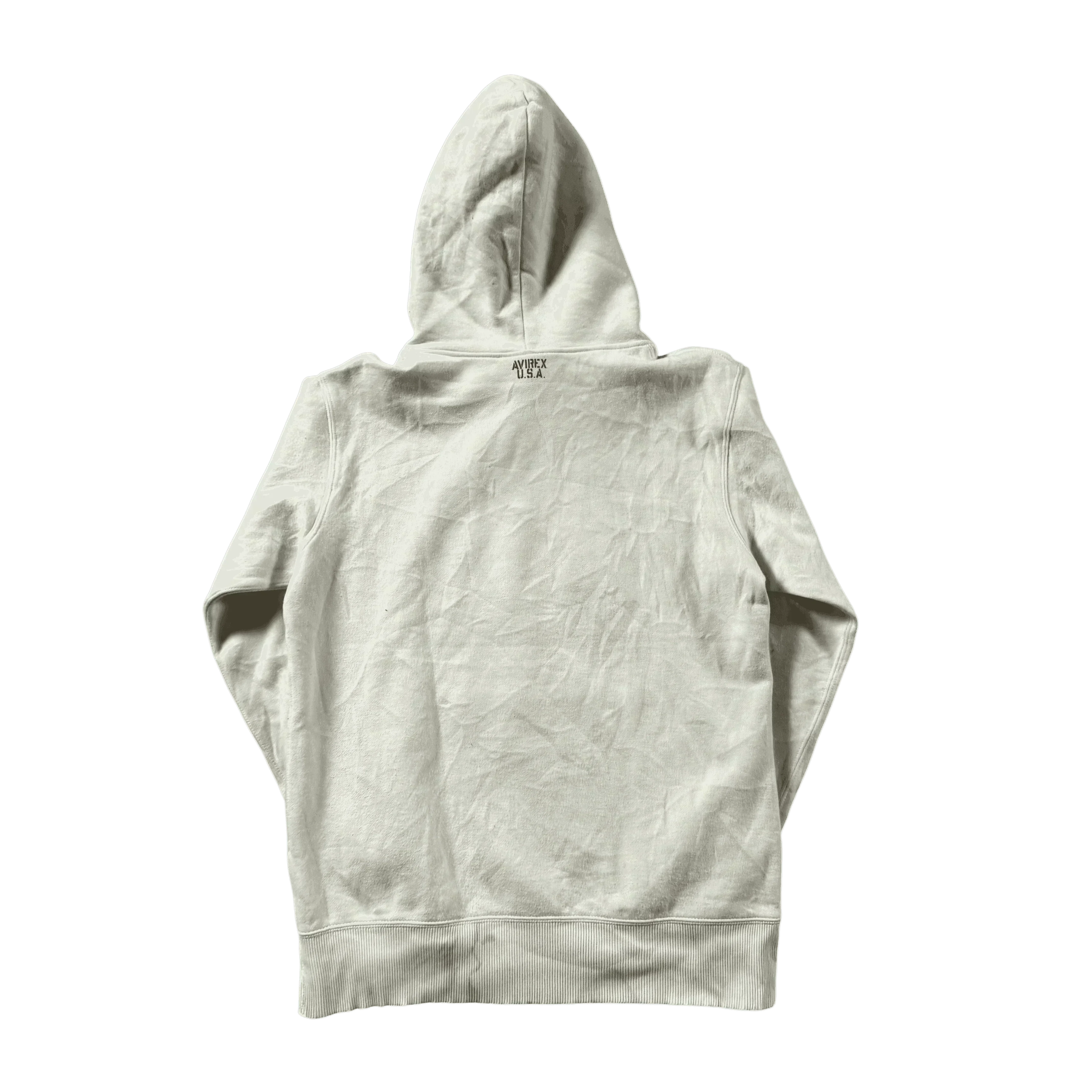 White Avirex Hoodie - L