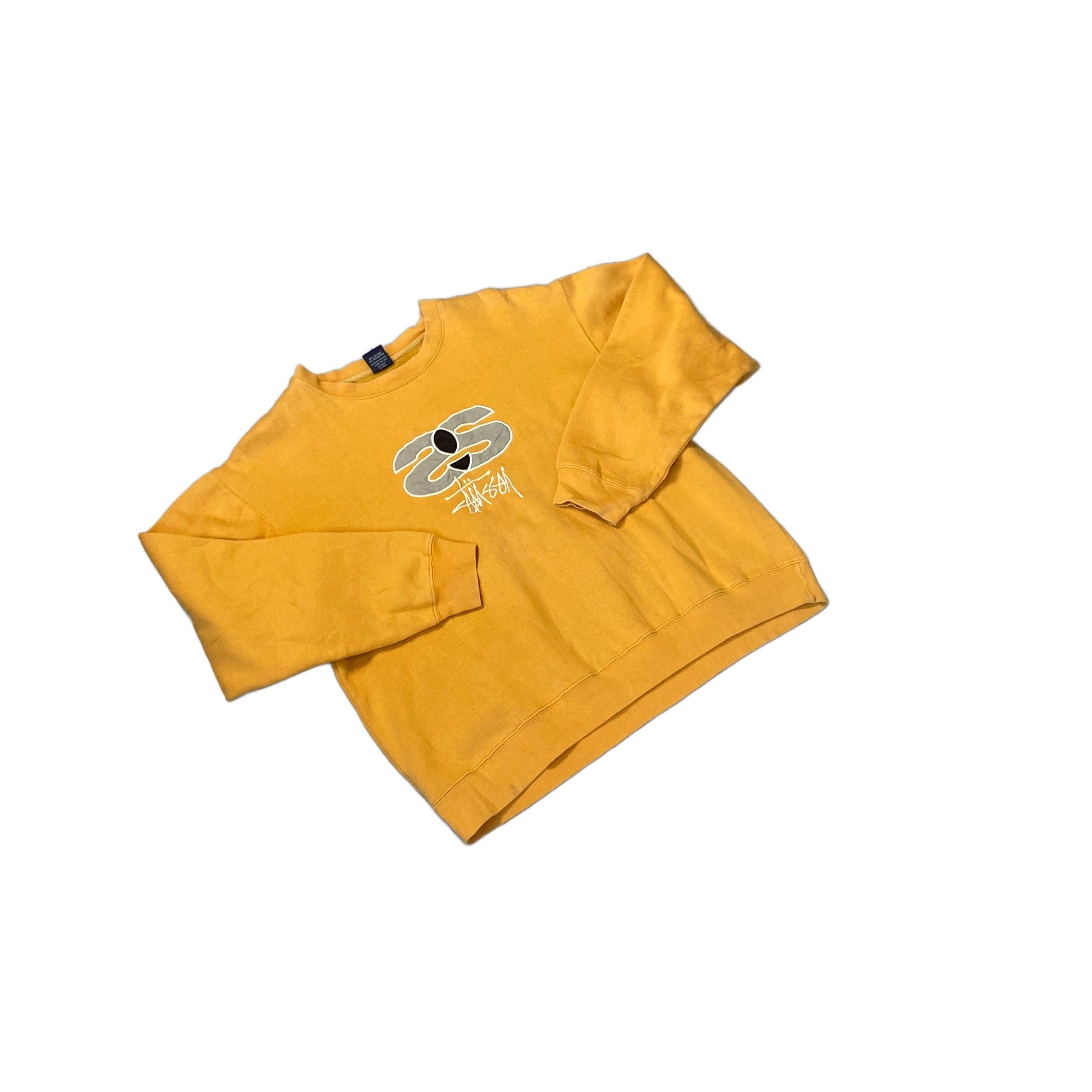 Yellow Stussy Sweatshirt - M