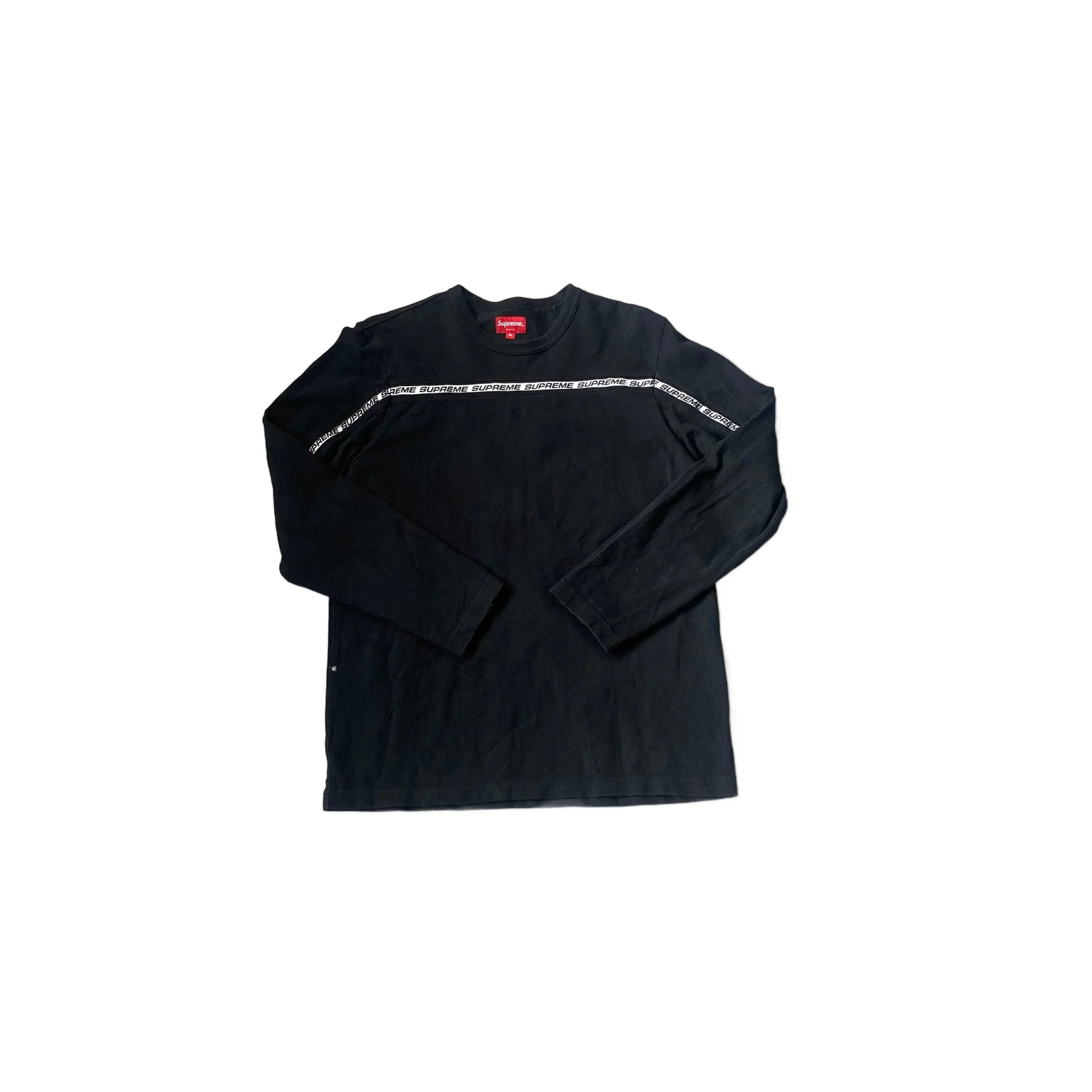 Black Supreme Long Sleeve Tee - M