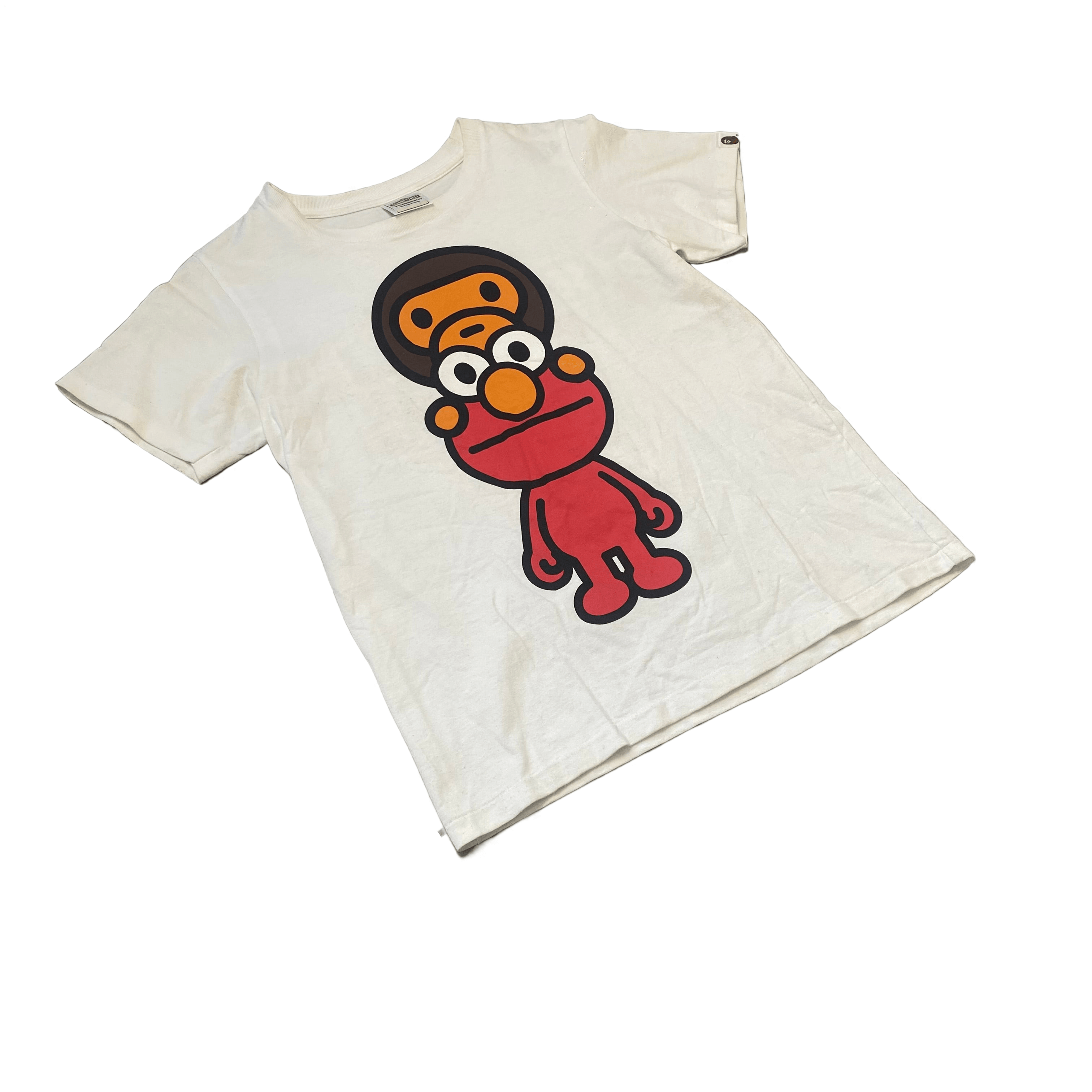 White A Bathing Ape (BAPE) x Sesame Street Tee - S