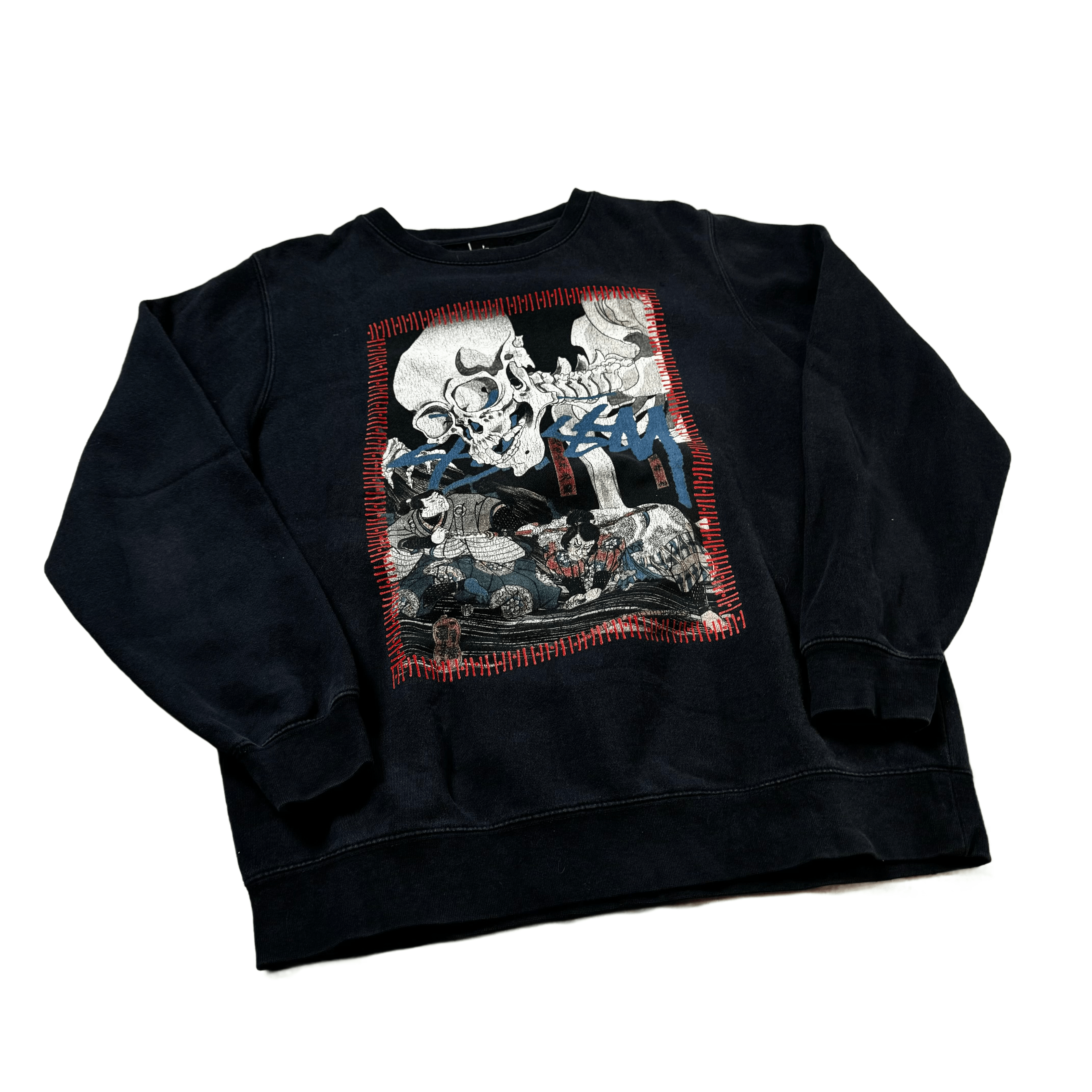 Navy Blue Stussy Sweatshirt - M