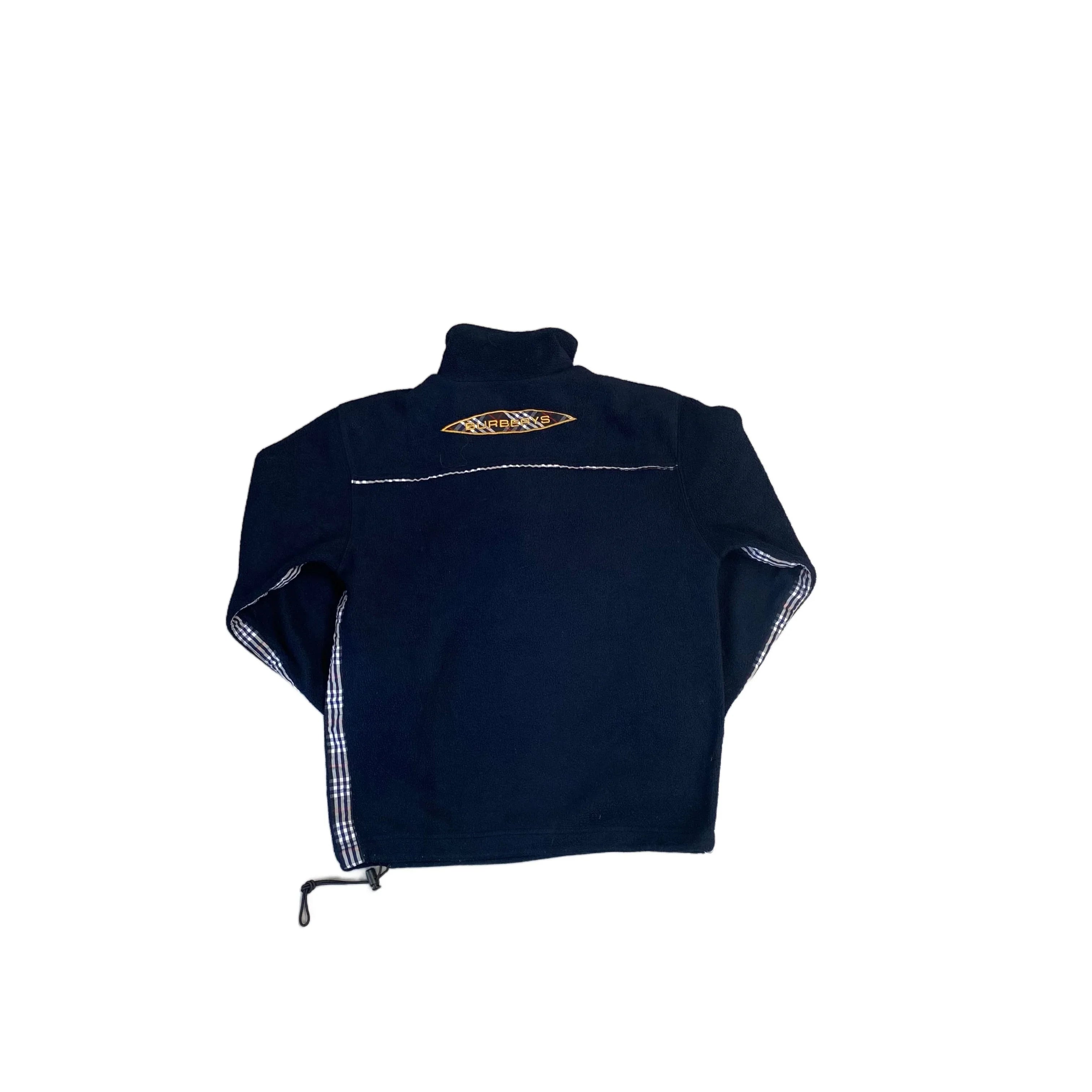Vintage Navy Blue Burberry 1/4 Zip Fleece - M