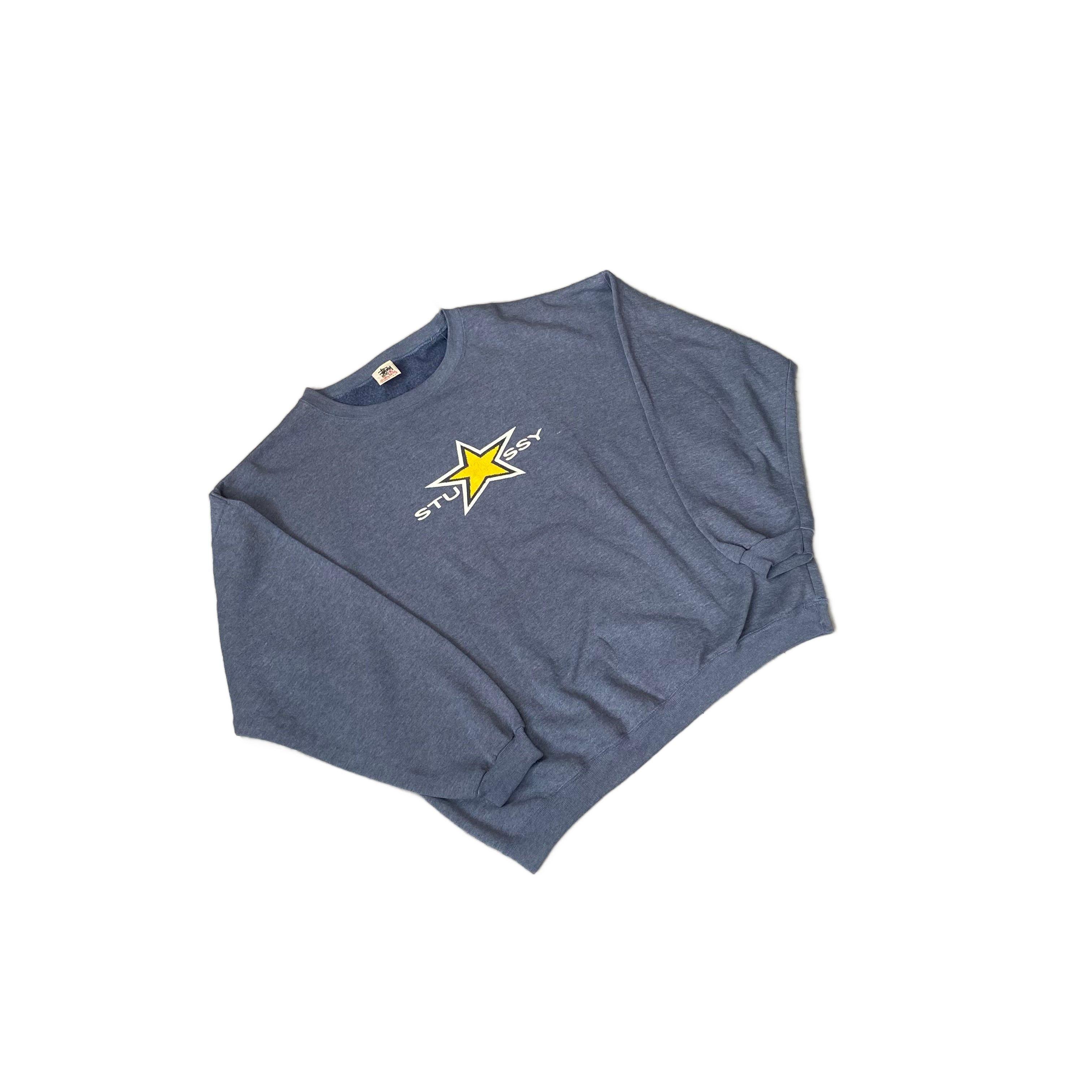 Grey Stussy Sweatshirt - XL