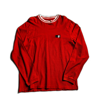 Red Stussy Long Sleeve Tee - L
