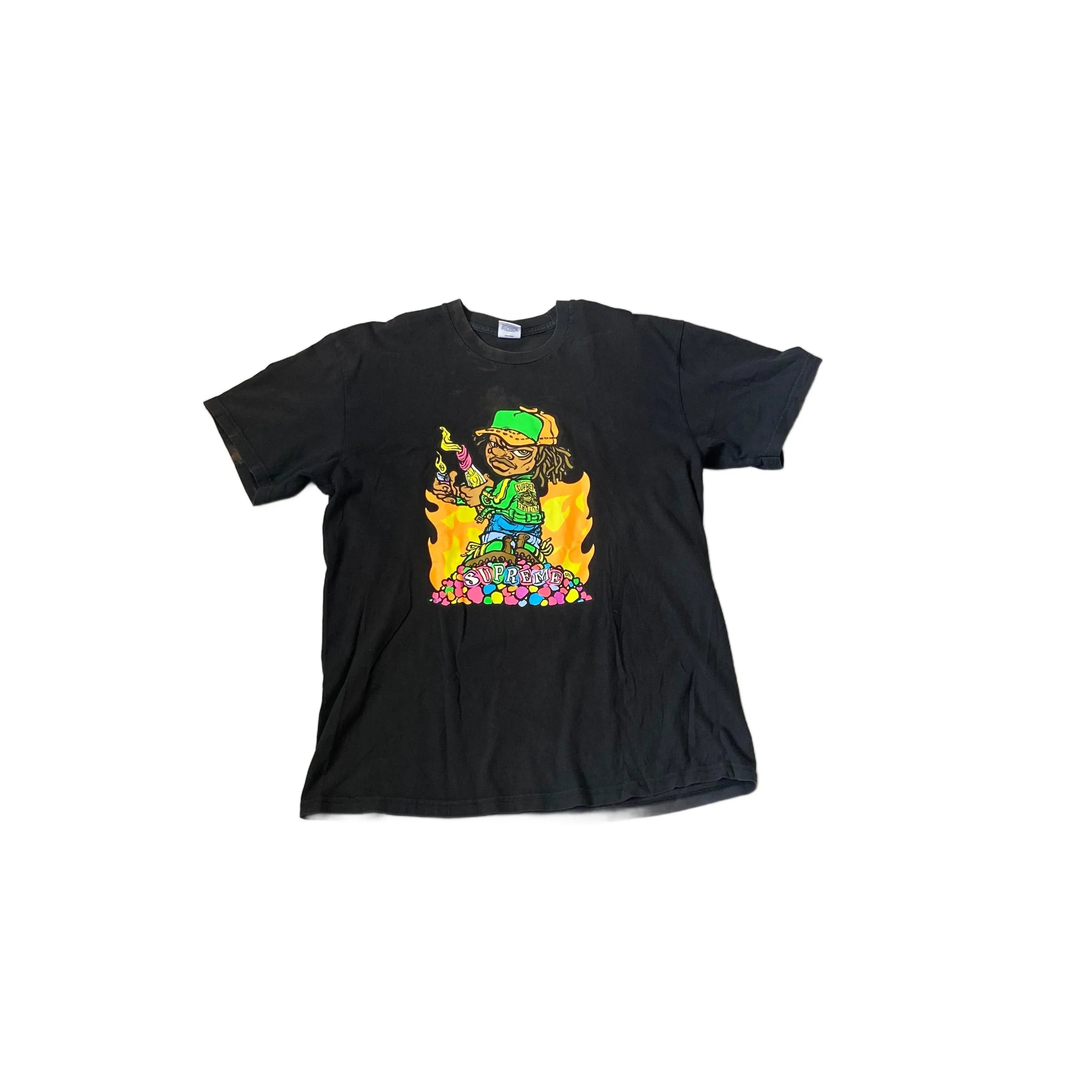 Black Supreme Tee - L