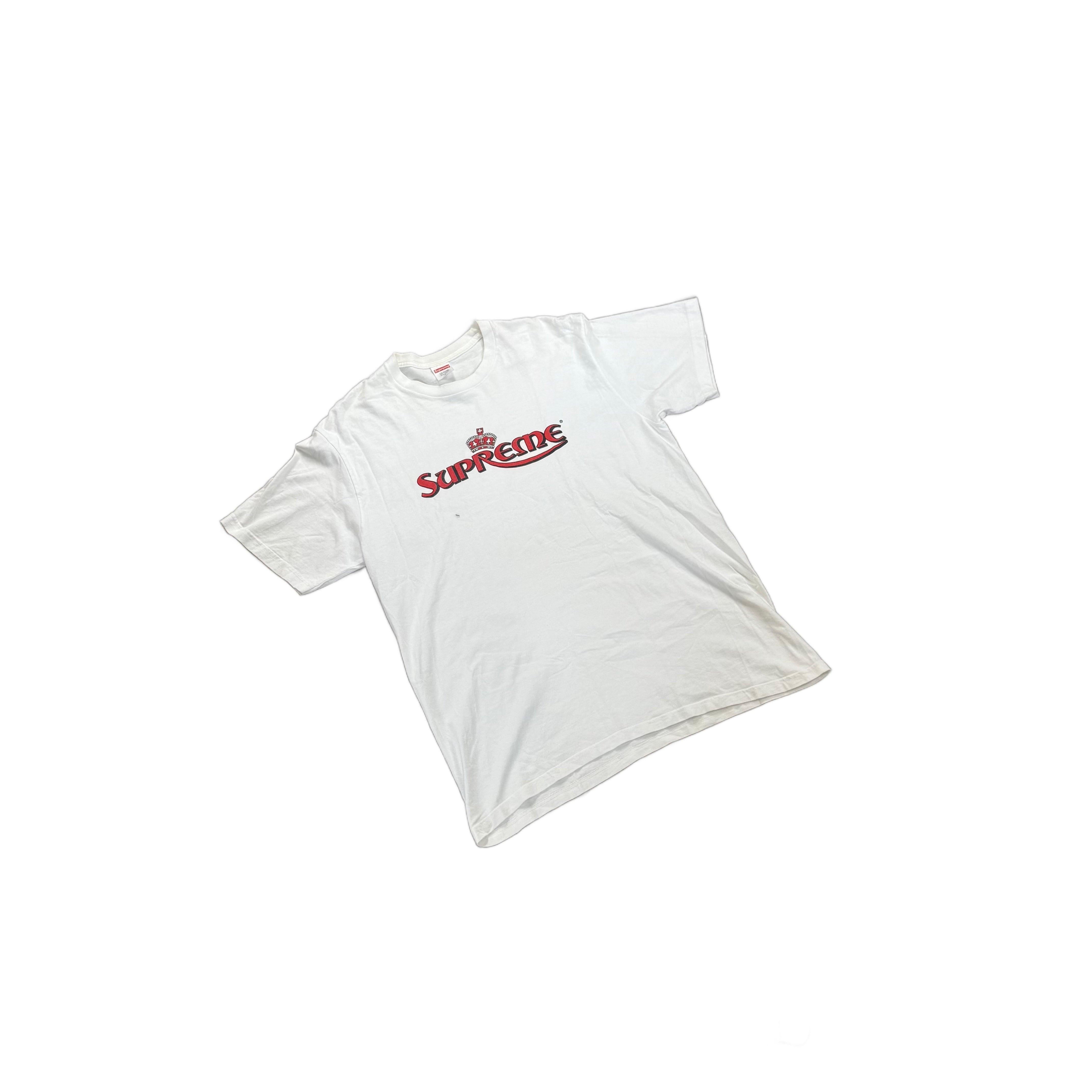 White Supreme Tee - L