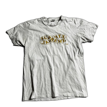 White Supreme Tee - L