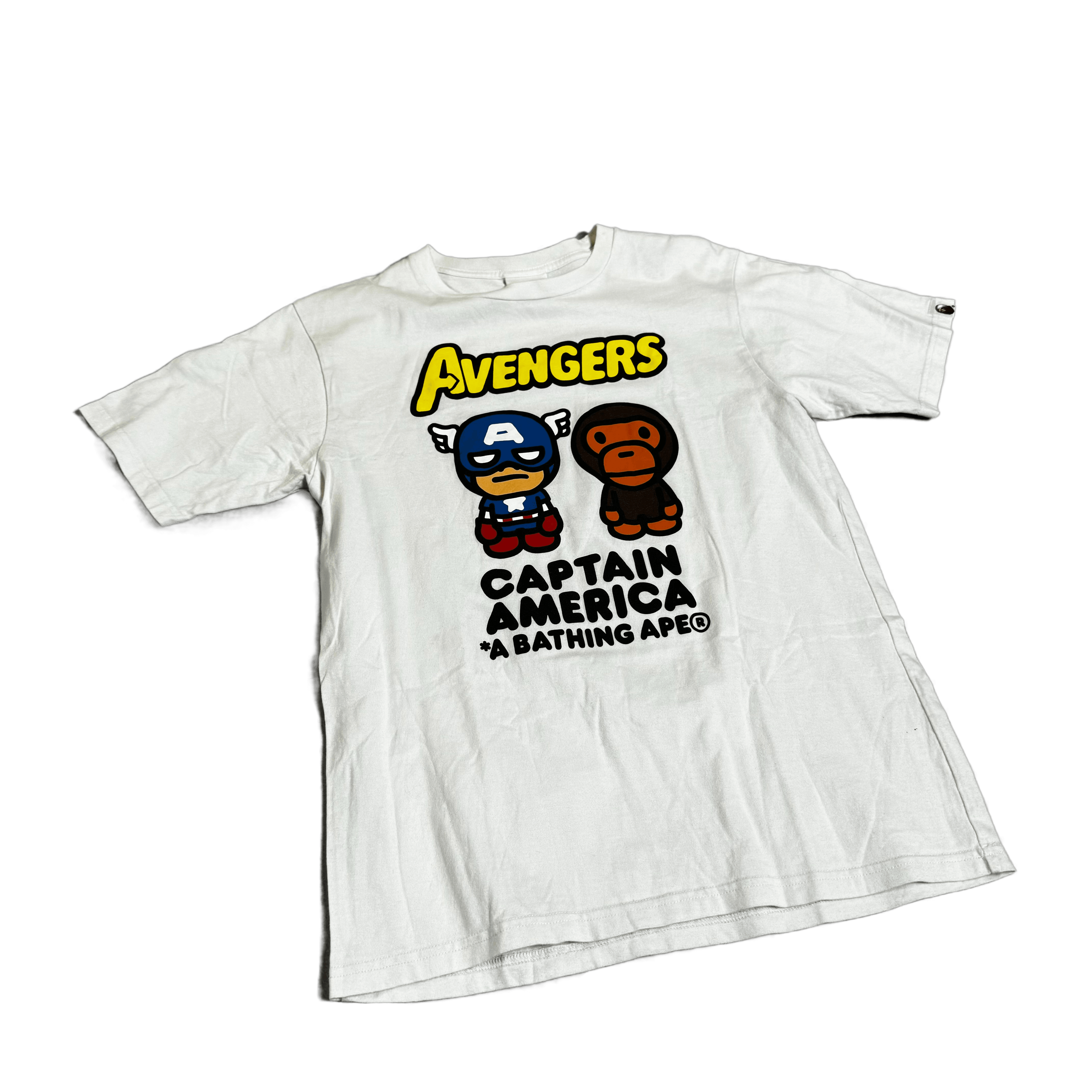 White A Bathing Ape (BAPE) x Marvel Tee - M