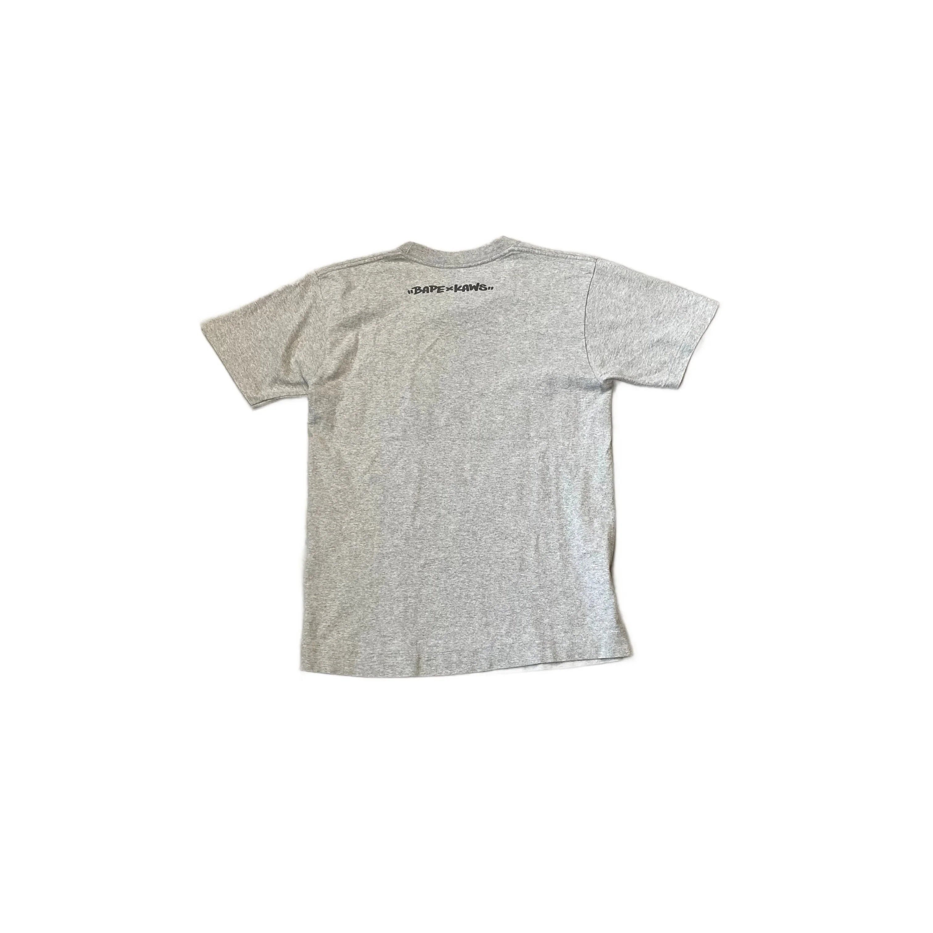 Grey A Bathing Ape (BAPE) x KAWS Tee - S