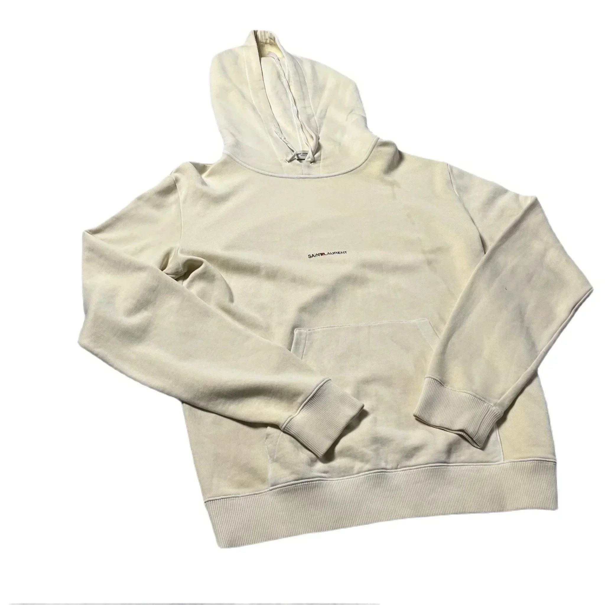 Yellow Yves Saint Laurent (YSL) Hoodie - L