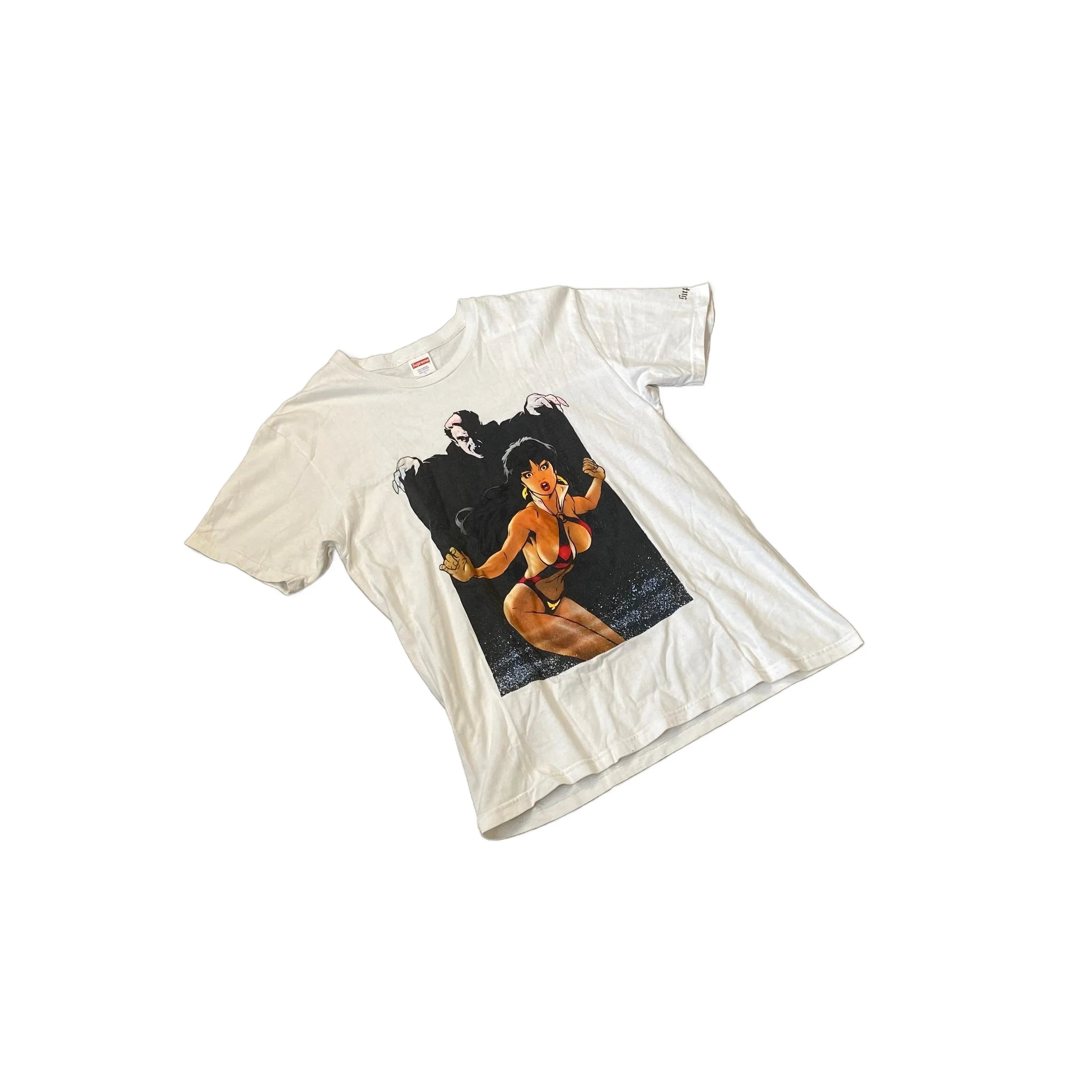 White Supreme Tee - L