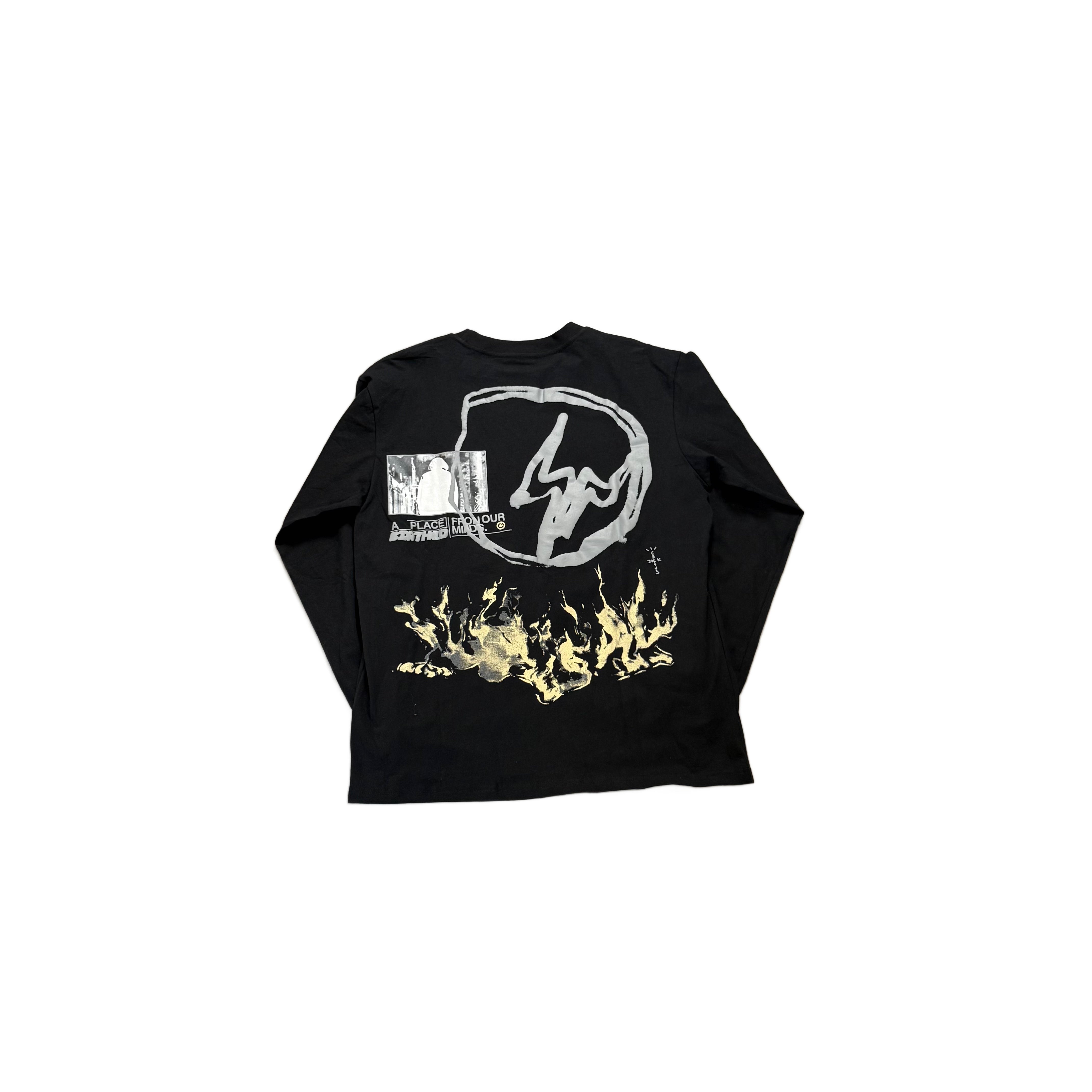 Black Travis Scott Long Sleeve Tee - XL