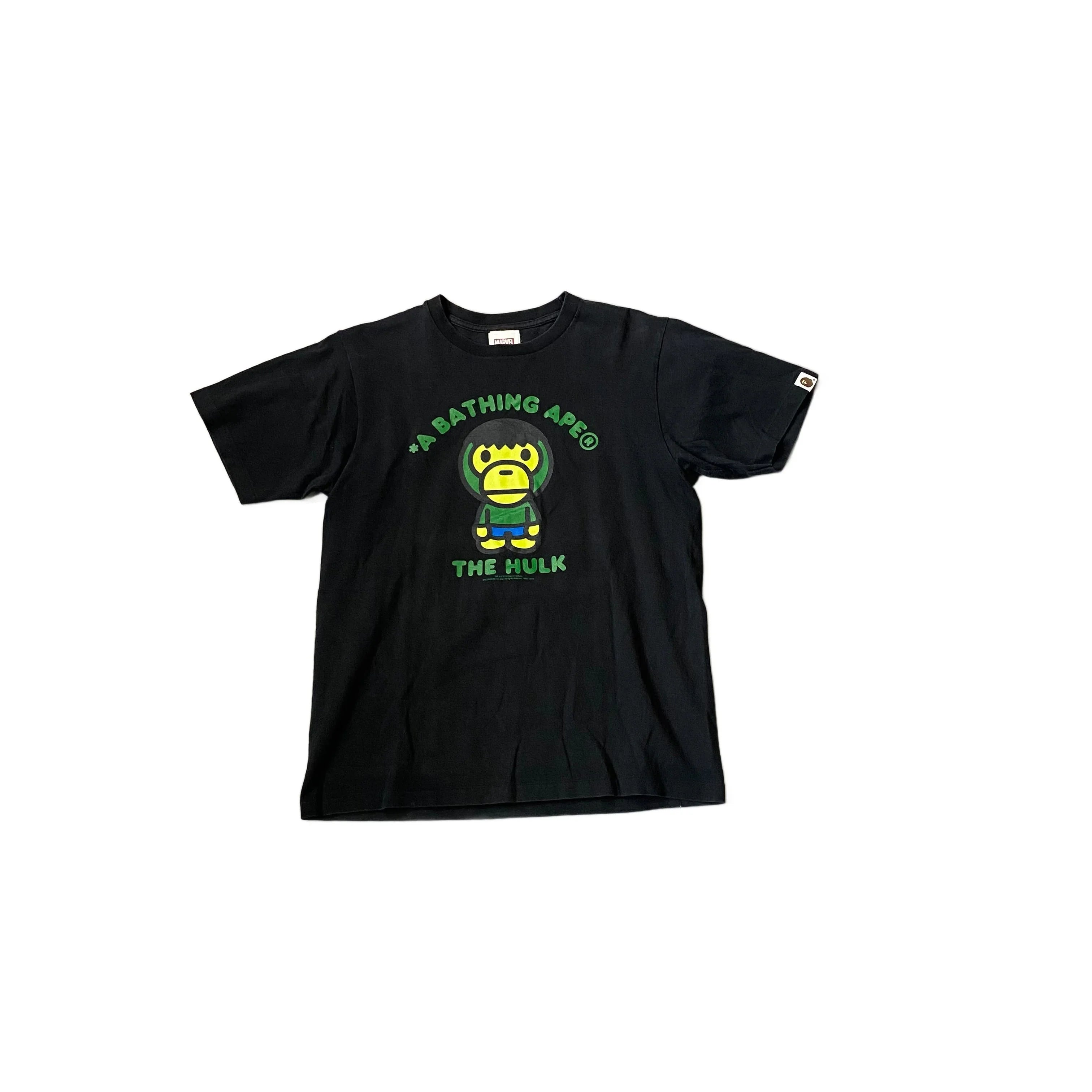 Black A Bathing Ape (BAPE) Hulk Tee - M