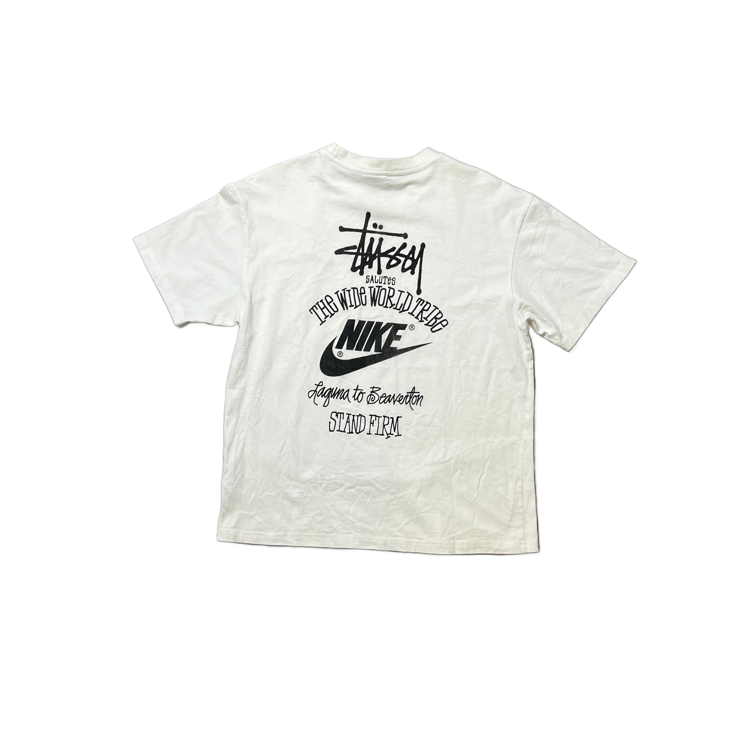 White Stussy x Nike Tee - L