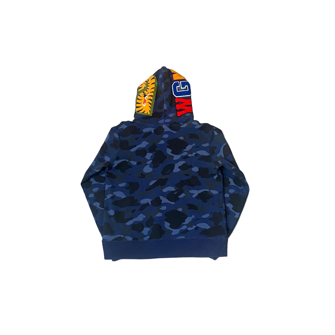 Blue Camo A Bathing Ape (BAPE) Shark Hoodie - S