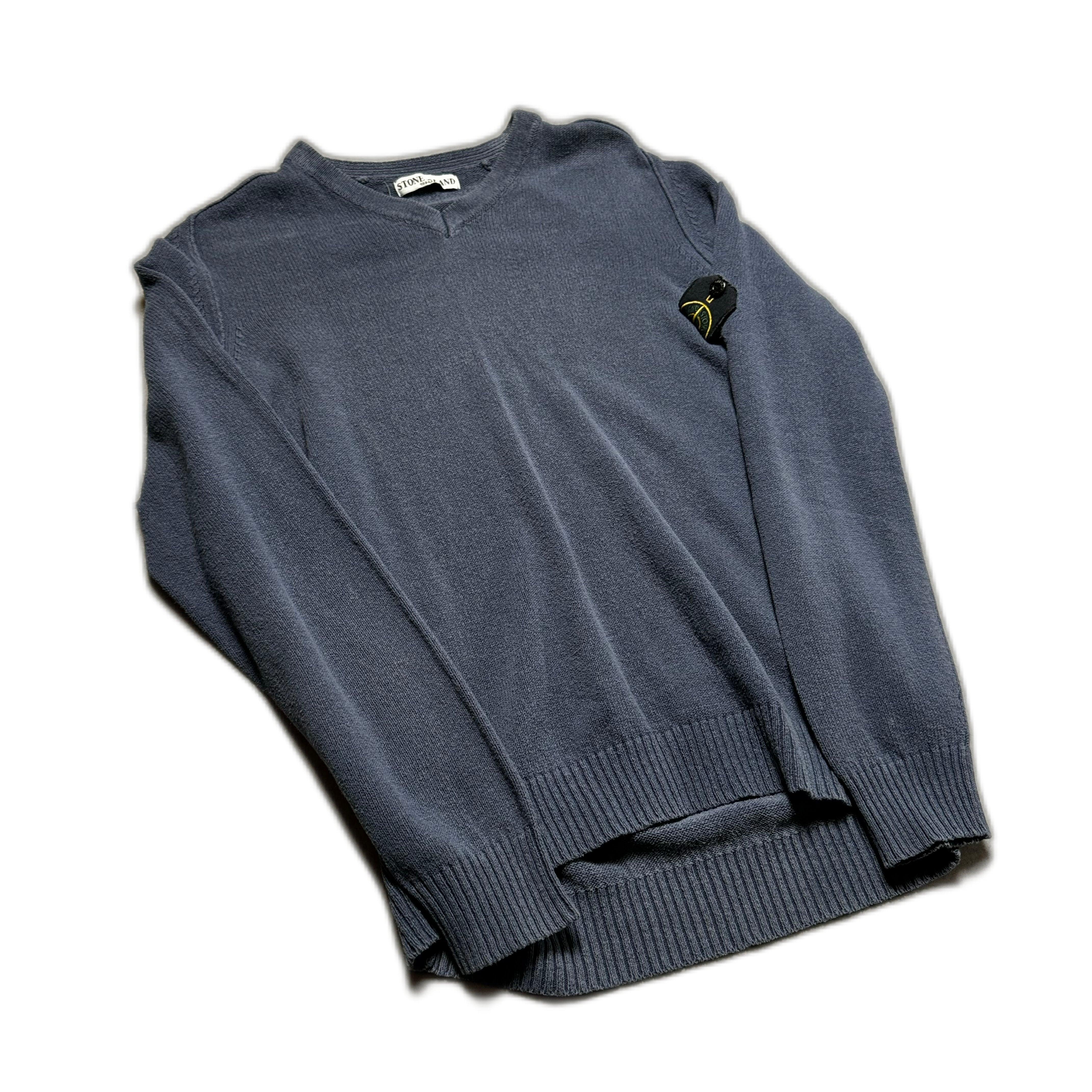 Vintage Blue Stone Island Sweatshirt - XL