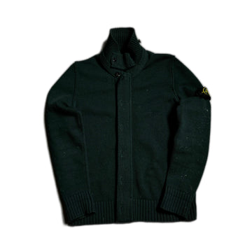 Vintage Green Stone Island Knitted Jacket - L